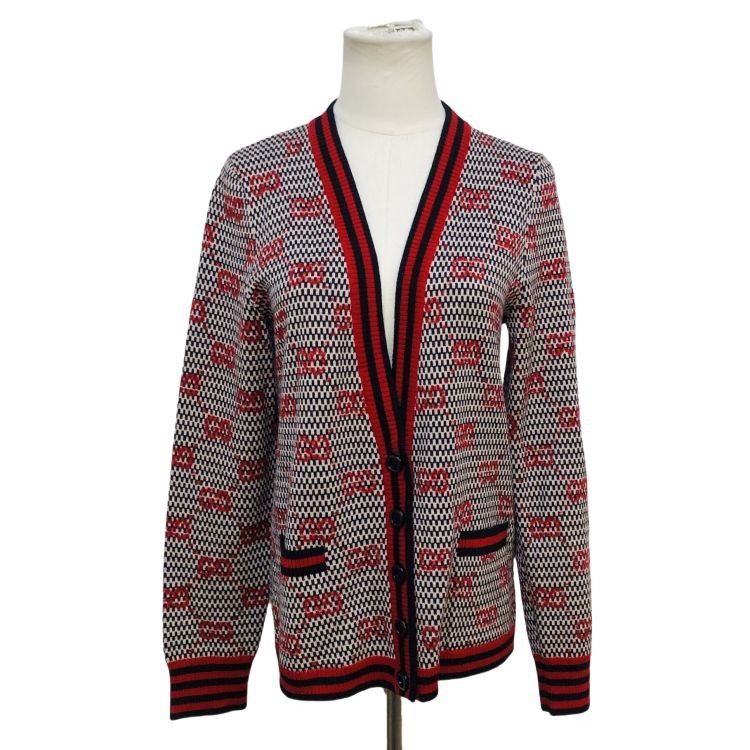 Gucci Gucci GG Pattern Cardigan Size S Size US S / EU 44-46 / 1 - 1 Thumbnail