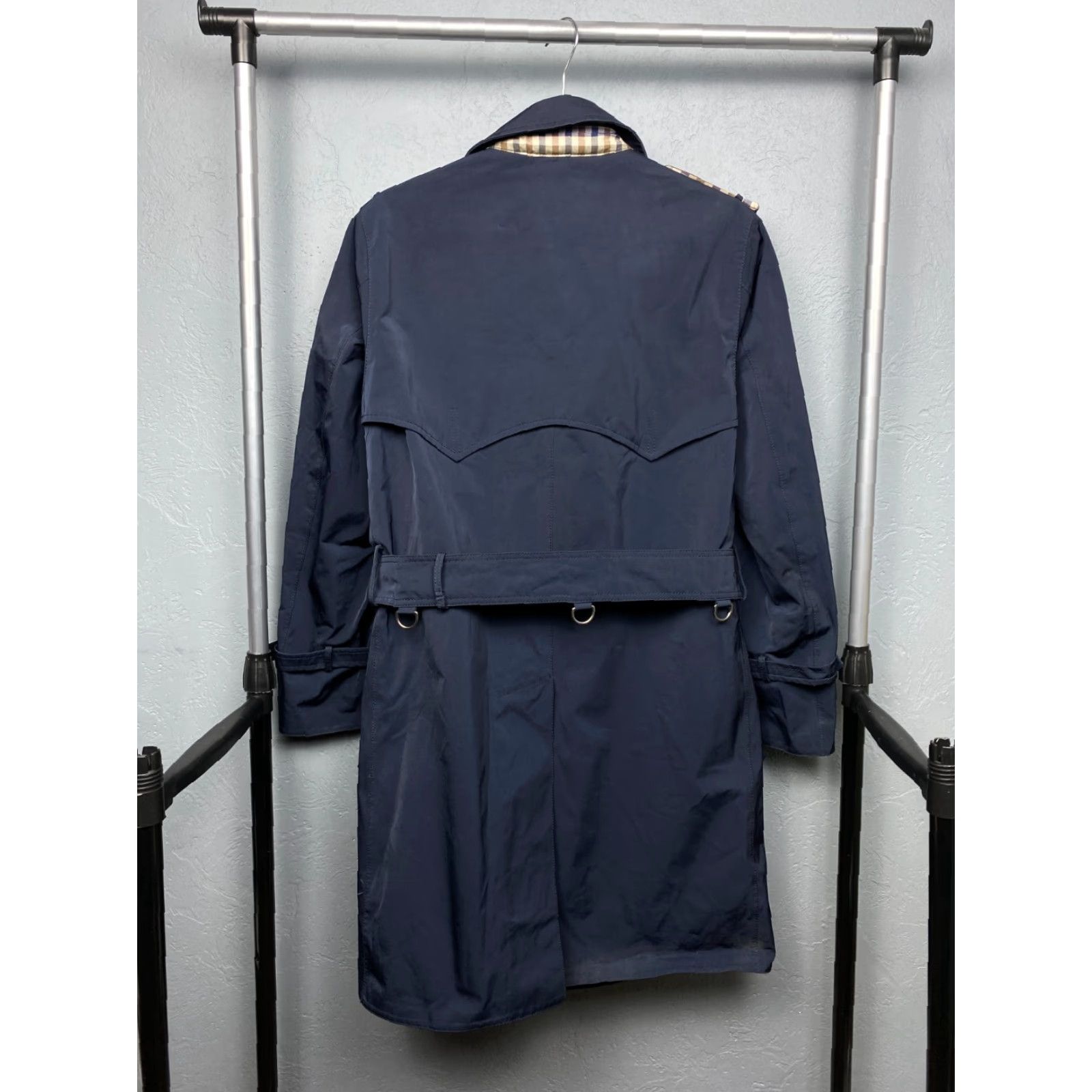 Aquascutum AQUASCUTUM Trench Coat Jacket Aqua Trench Coat Men XS S Blue Navy size S Size US S / EU 44-46 / 1 - 5 Thumbnail
