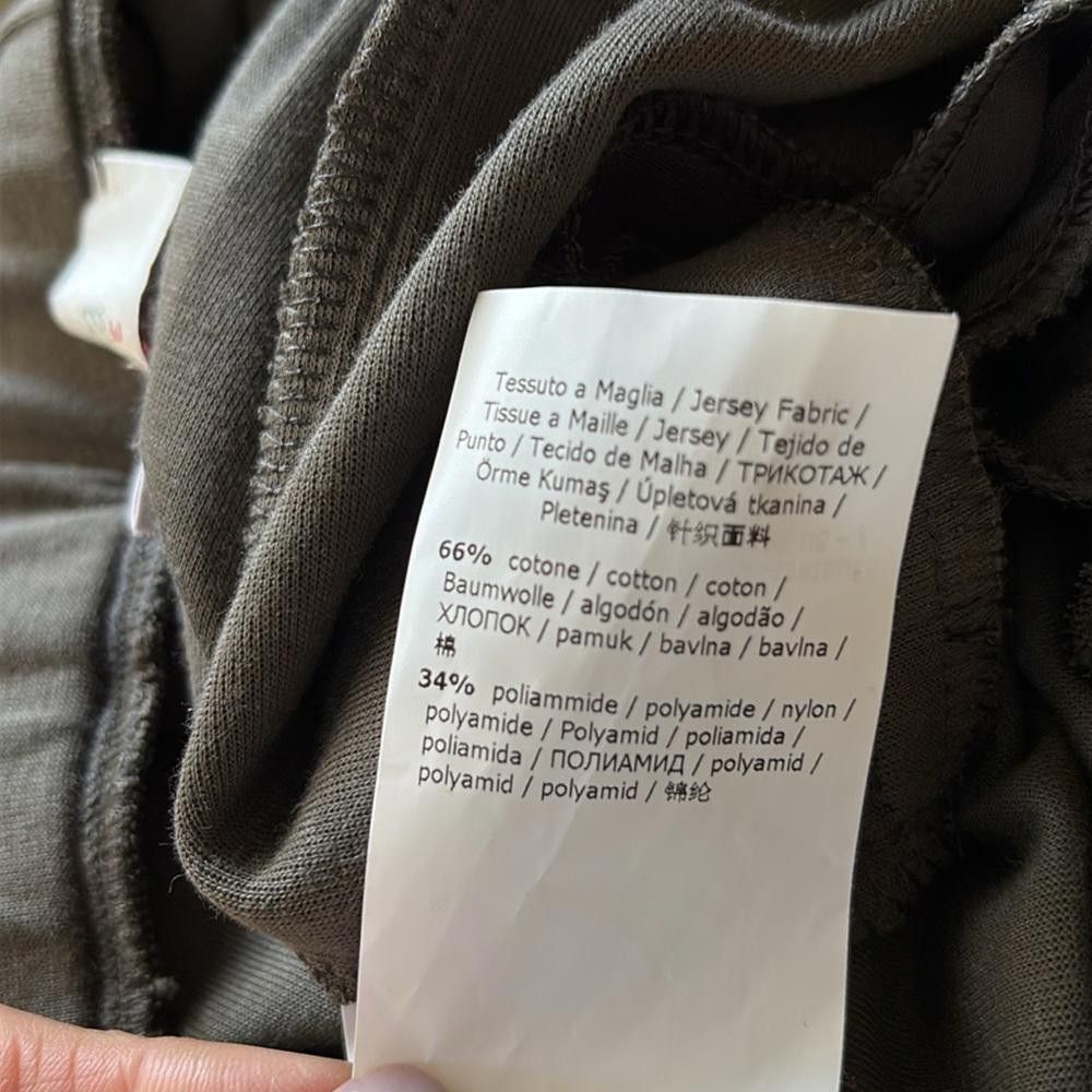 Max Mara Max Mara Leisure Pesca Cotton Jersey Joggers in Khaki Sz M Size 32" / US 10 / IT 46 - 11 Thumbnail