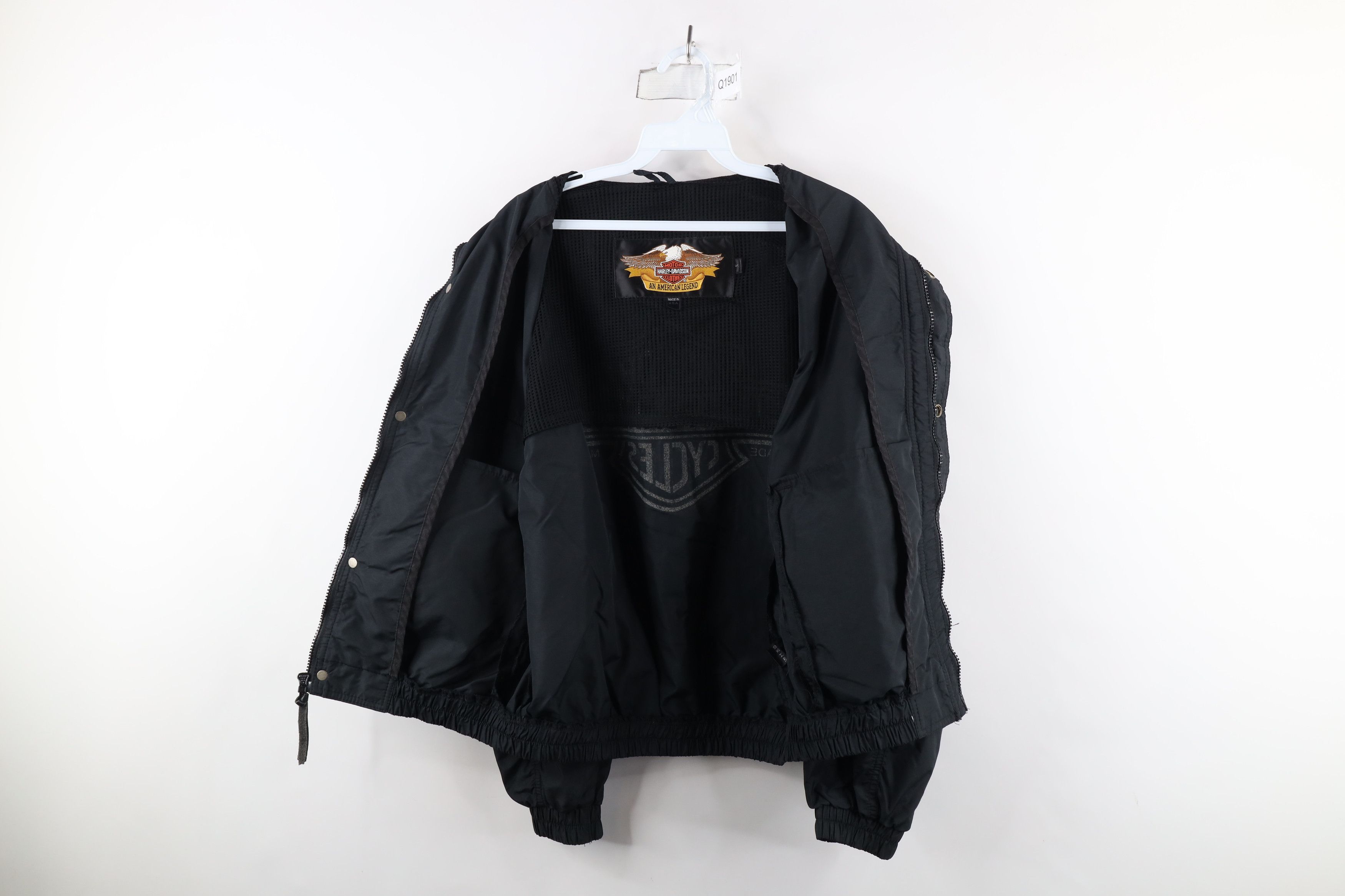 Harley Davidson × Vintage Vintage 90s Harley Davidson Out Reflective Bomber Jacket USA Size US S / EU 44-46 / 1 - 7 Thumbnail