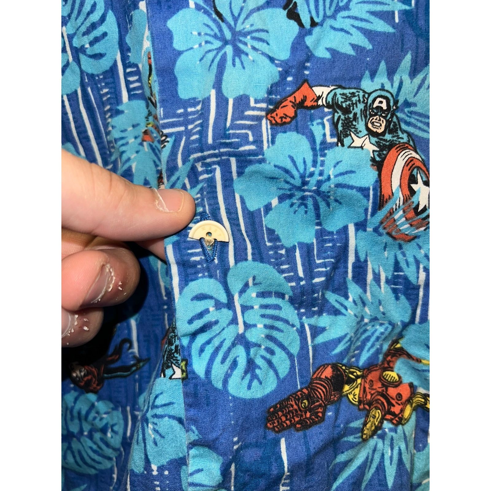 Marvel Comics Marvel Superhero Button Up Shirt Iron Man Super Hero Tee S Size US S / EU 44-46 / 1 - 6 Thumbnail