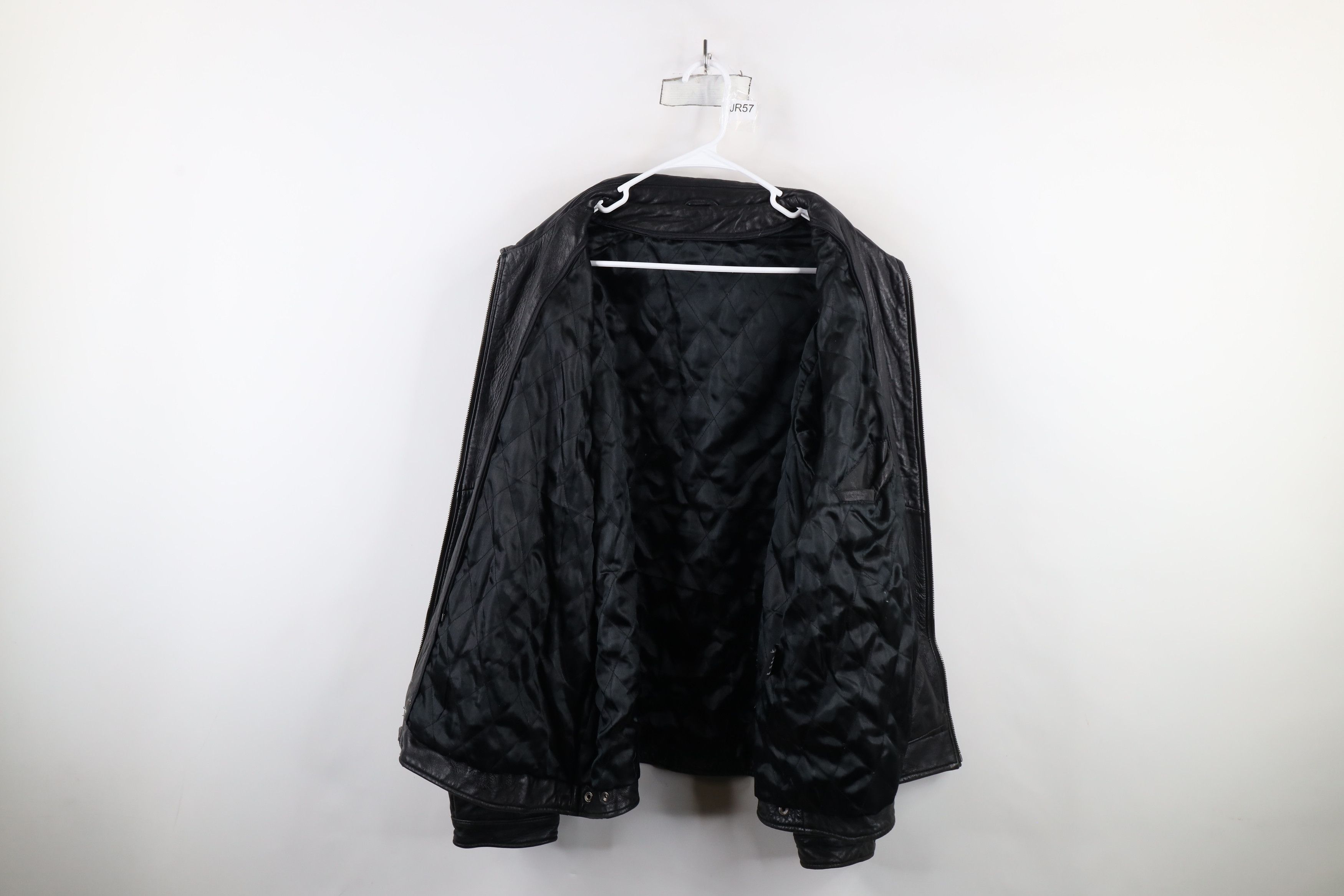 Vintage Vintage 90s Streetwear Quilted Soft Leather Bomber Jacket Size US XXL / EU 58 / 5 - 9 Thumbnail