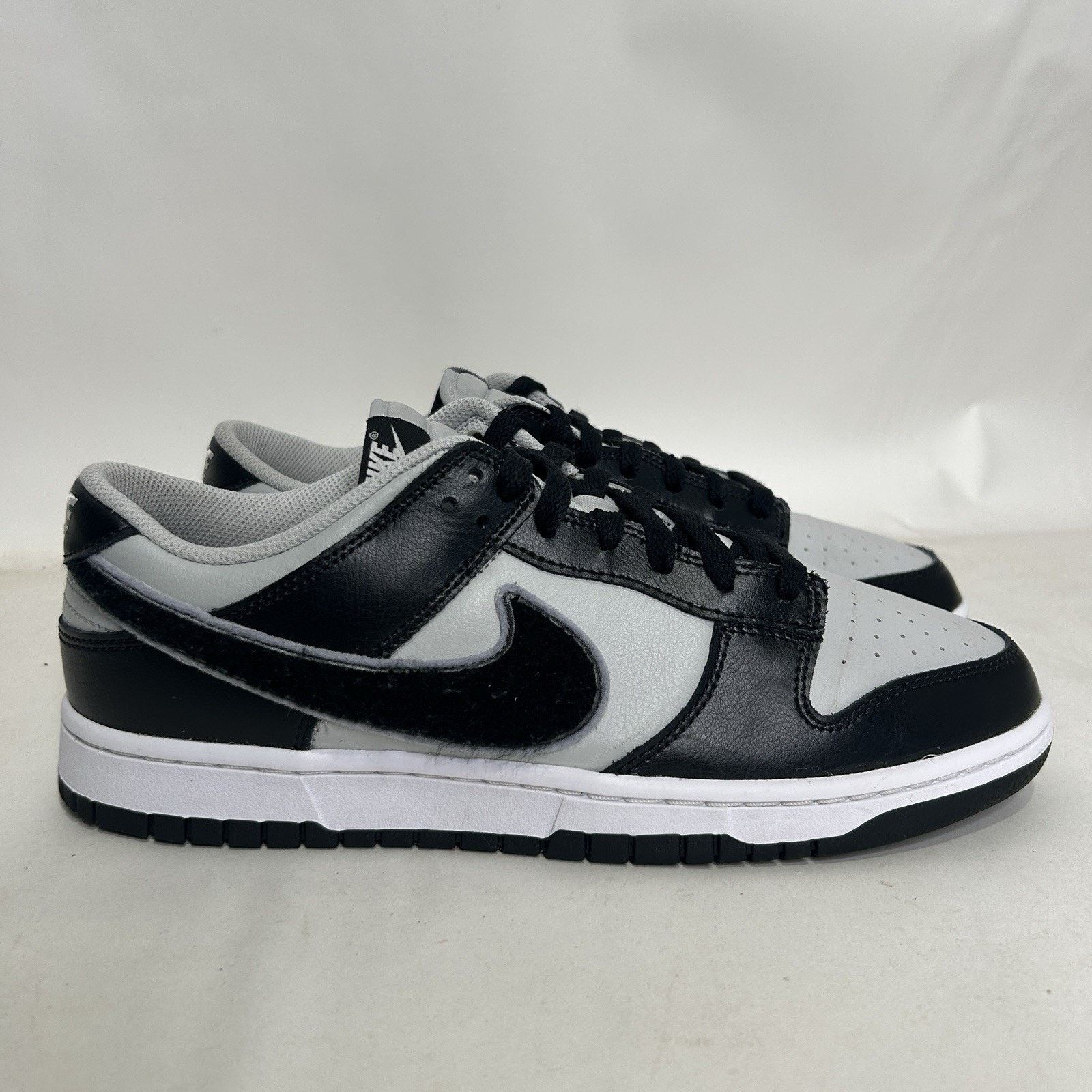 Nike Nike Dunk Low Retro Chenille Swoosh “Black Grey” Size US 10.5 / EU 43-44 - 4 Thumbnail