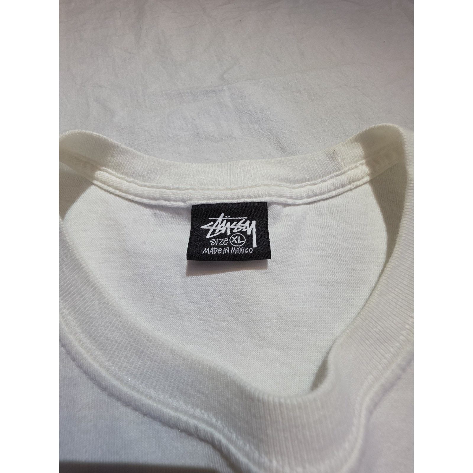Stussy Stussy Workshop white Men's Short Sleeve T-Shirt Size XL Size US XL / EU 56 / 4 - 5 Thumbnail