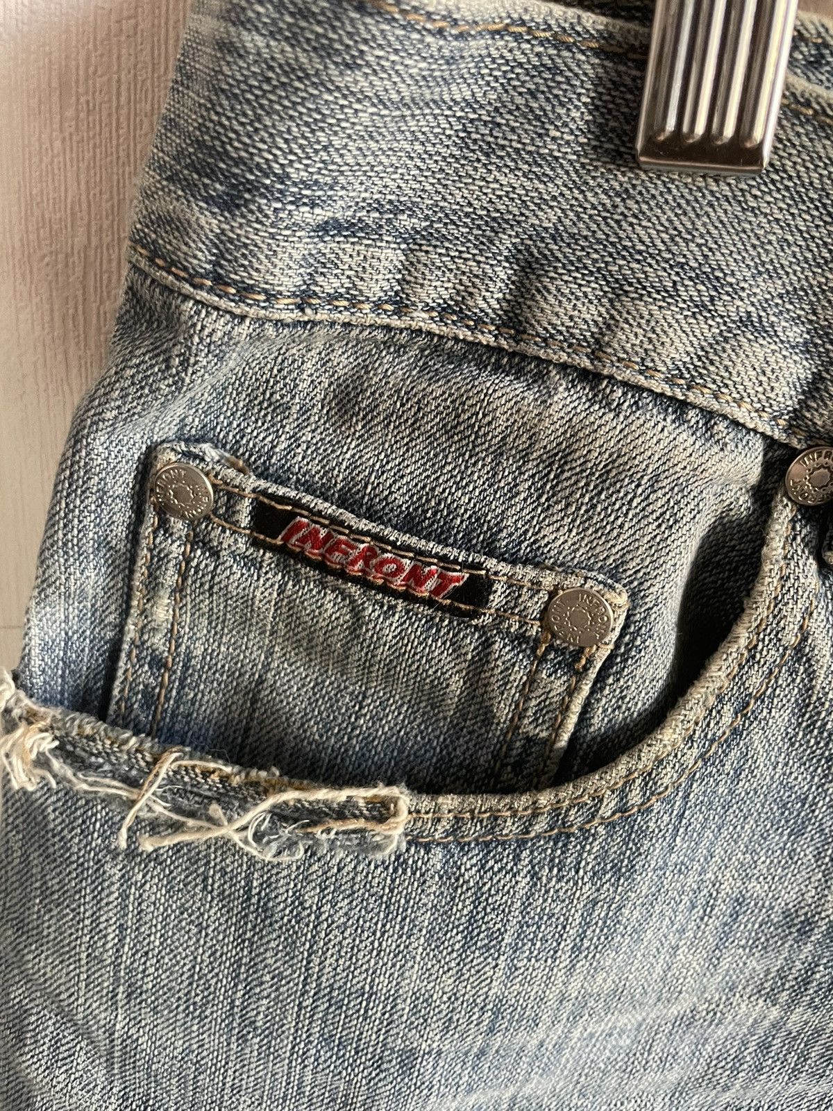 Handmade Custom y2k jeans shorts , playboy bunny , WRLD 999 Size 28" / US 6 / IT 42 - 4 Thumbnail