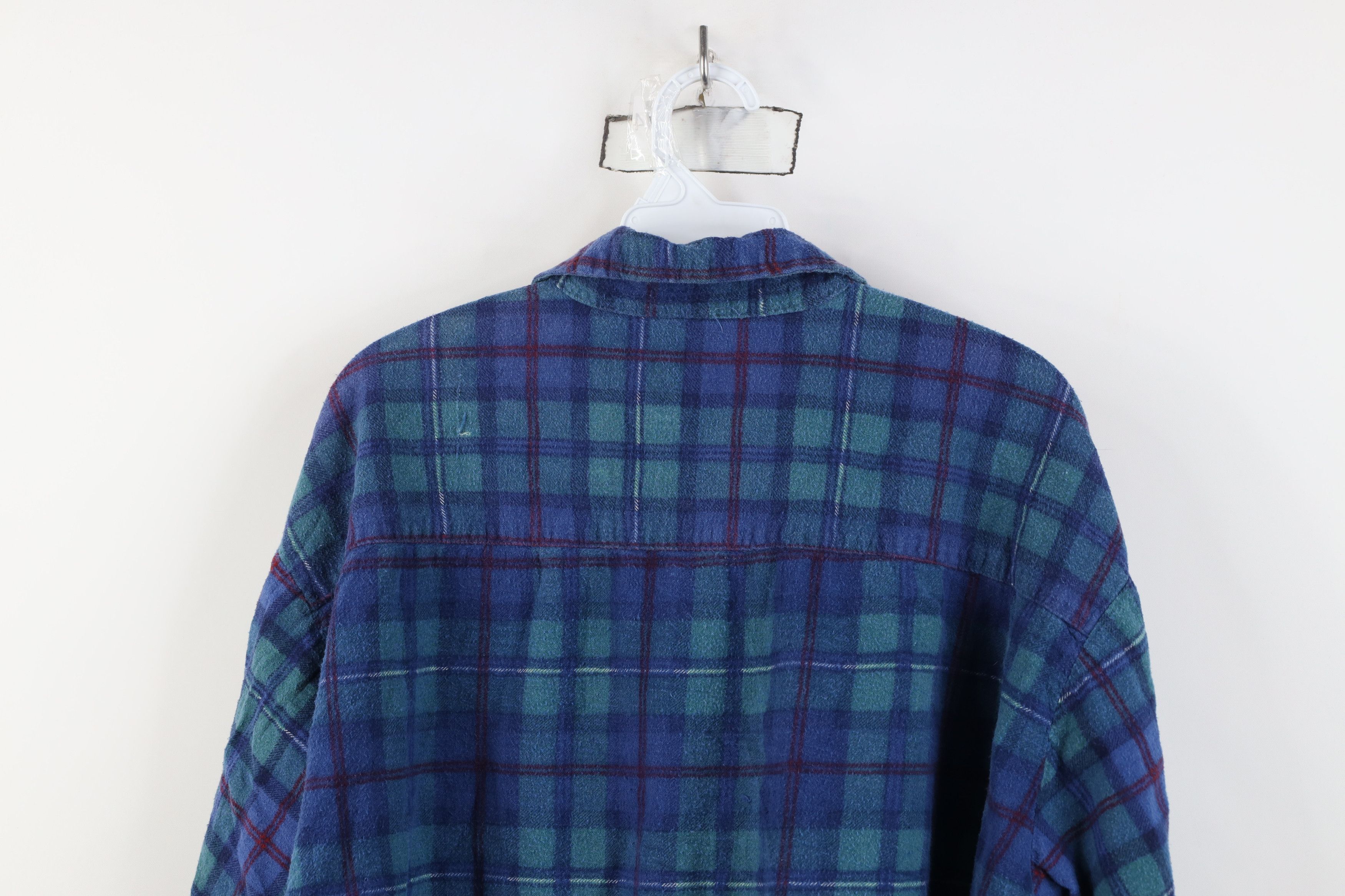 Vintage Vintage 90s Streetwear Flannel Collared Button Shirt Size US XXL / EU 58 / 5 - 13 Thumbnail