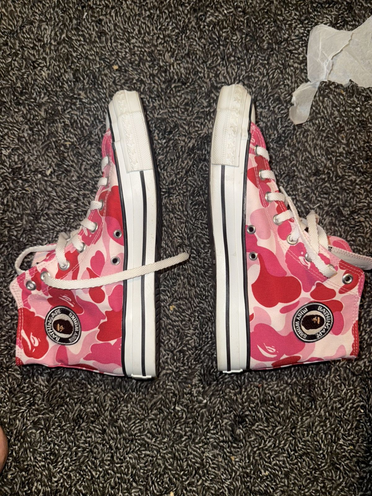 Bape BAPE APE STA HI ABC CAMO PINK RED Size US 9 / EU 42 - 1 Thumbnail