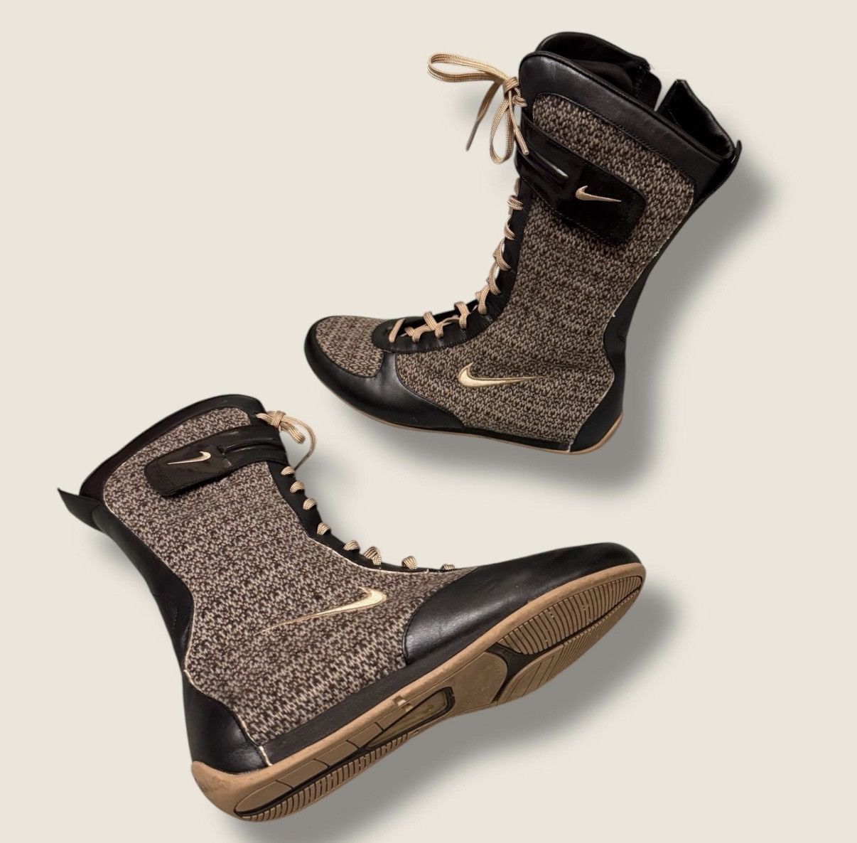 Nike NIKE Iconic Vintage Ultra Rare Boxing Boots Tweed Gorpcore Size US 7 / IT 37 - 3 Thumbnail