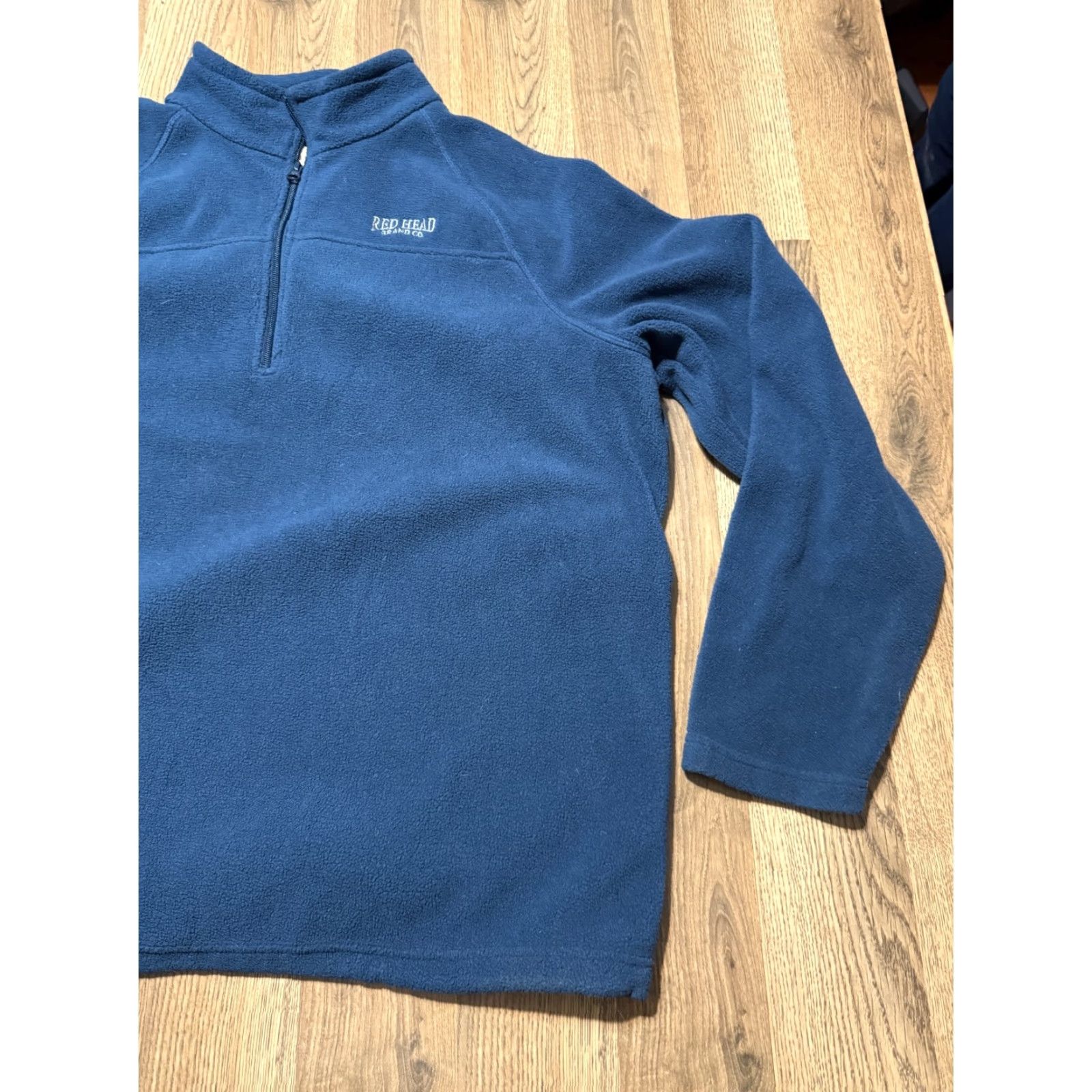 Vintage Red Head Brand Co. Sweater Men's Size XL Blue Quarter Zipper Pullover Size US XL / EU 56 / 4 - 3 Thumbnail