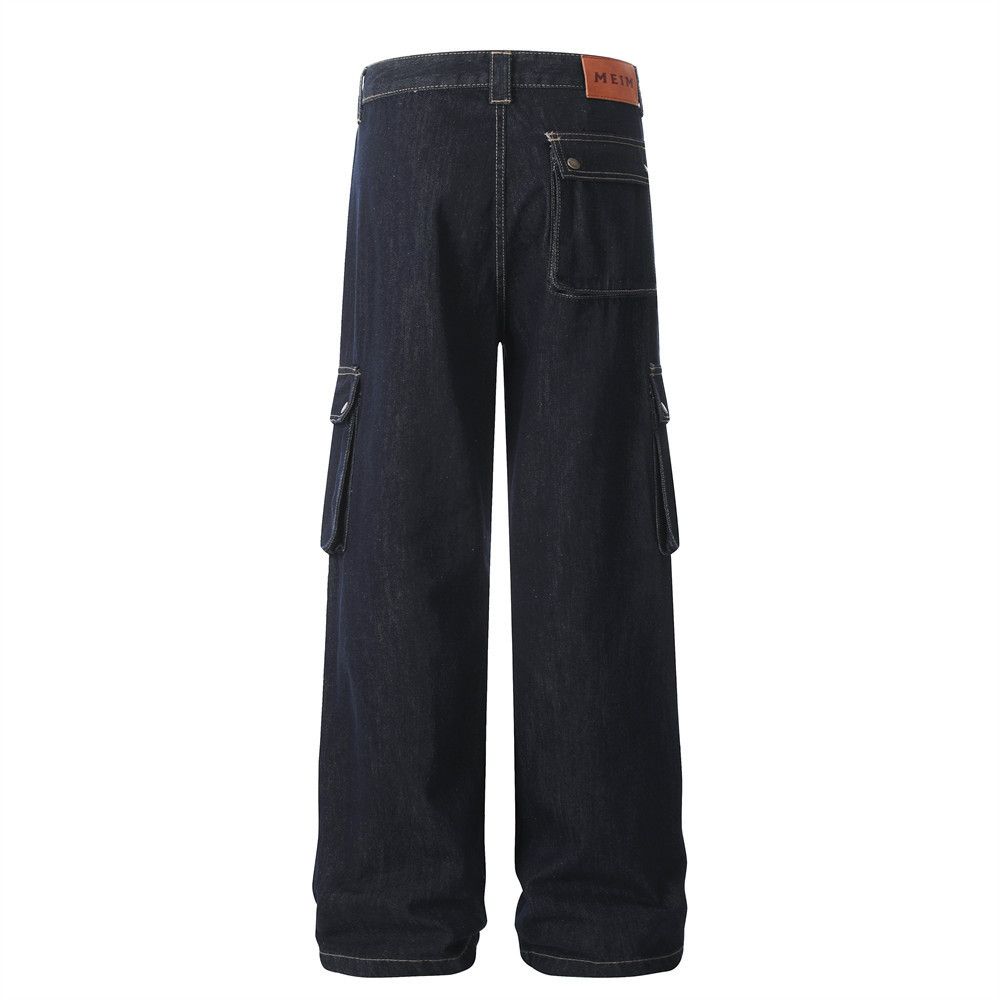 Japanese Brand × Jean Heavy multi-pocket men's street American cargo jeans Size US 34 / EU 50 - 3 Thumbnail