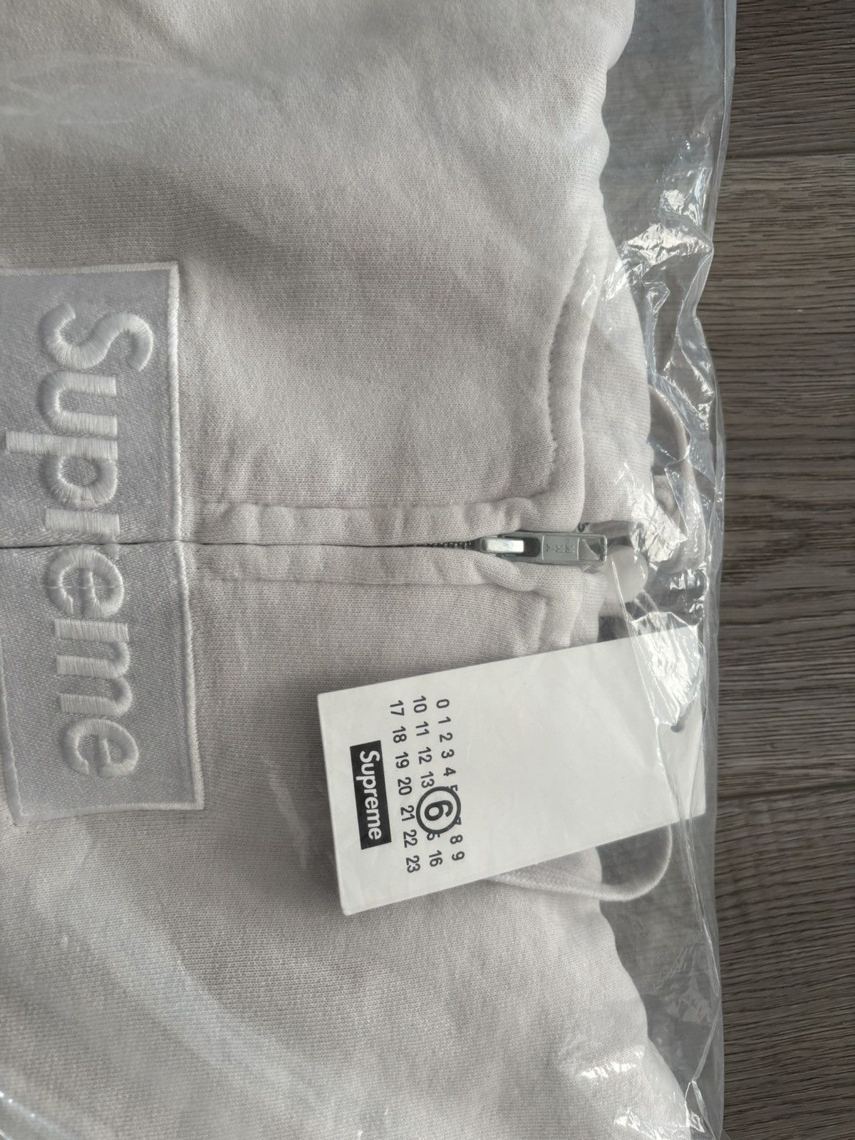 Maison Margiela × Supreme Maison Margiela supreme zip up Hoodie white Size US M / EU 48-50 / 2 - 1 Thumbnail
