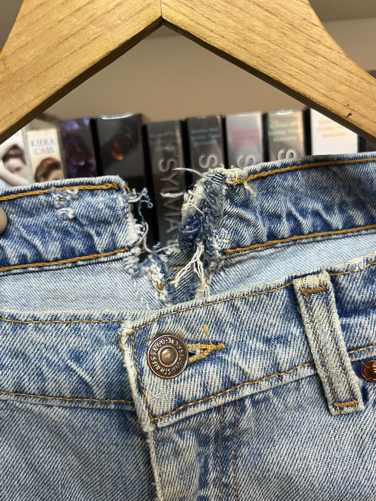 Levi's Levis Orange Tab Distressed Denim Size US 33 - 11 Thumbnail