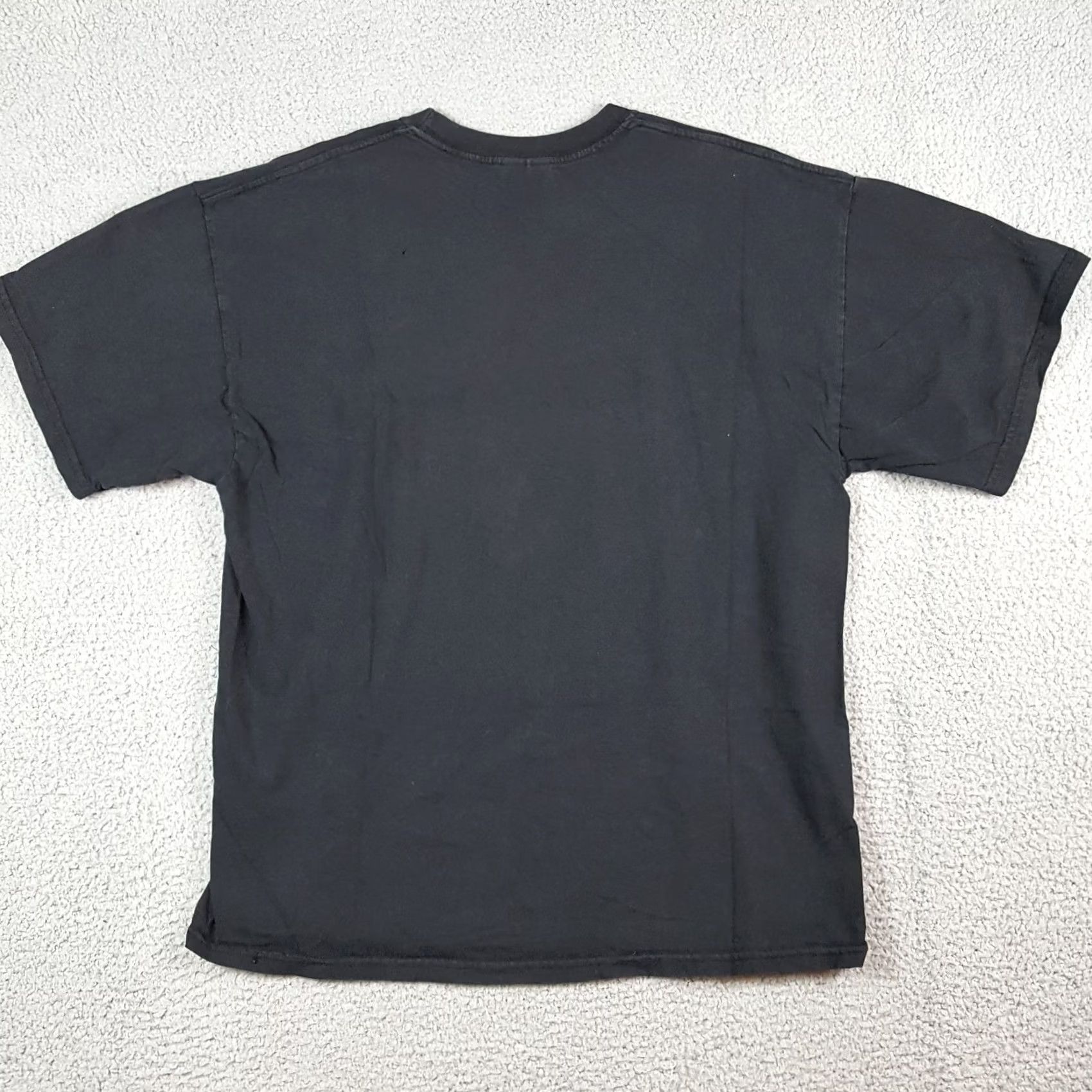 Lee Vintage M&O KNITS T-Shirt Men's XL Black Cotton Short Sleeve Crew Neck 90s Y2K Funny Horse Cartoon Logo Embroidered 00s Vintage Quality Shirt Size US XL / EU 56 / 4 - 7 Thumbnail