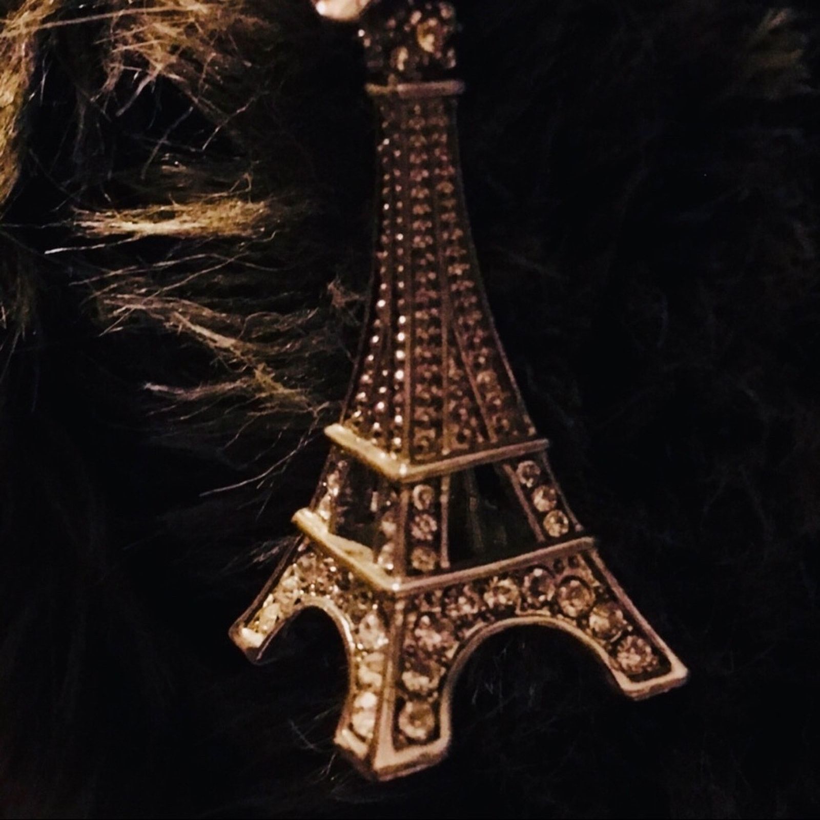 Other Silver tone rhinestone Eiffel Tower keychain Size ONE SIZE - 4 Thumbnail