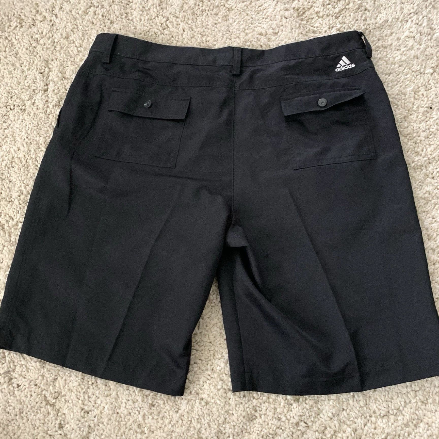 Adidas Adidas Shorts Mens 38 Climalite Black Flat Front Lightweight Pockets Golf Chino Logo 11in Inseam Regular Size US 38 / EU 54 - 7 Thumbnail