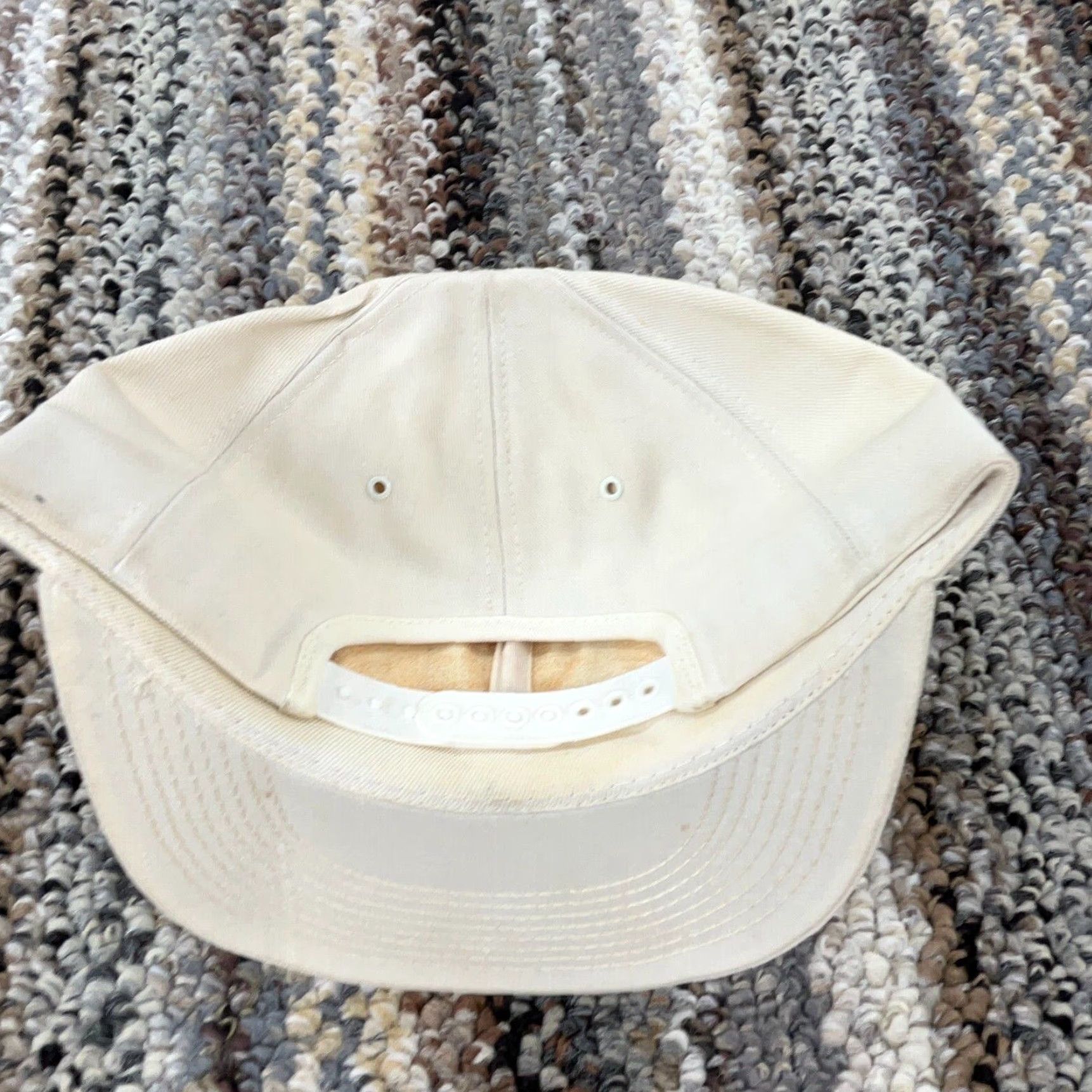J Brand VINTAGE K-Brand Trucker Hat Cap Snap Back White Blue USA Patch Burress 80s Size ONE SIZE - 7 Thumbnail
