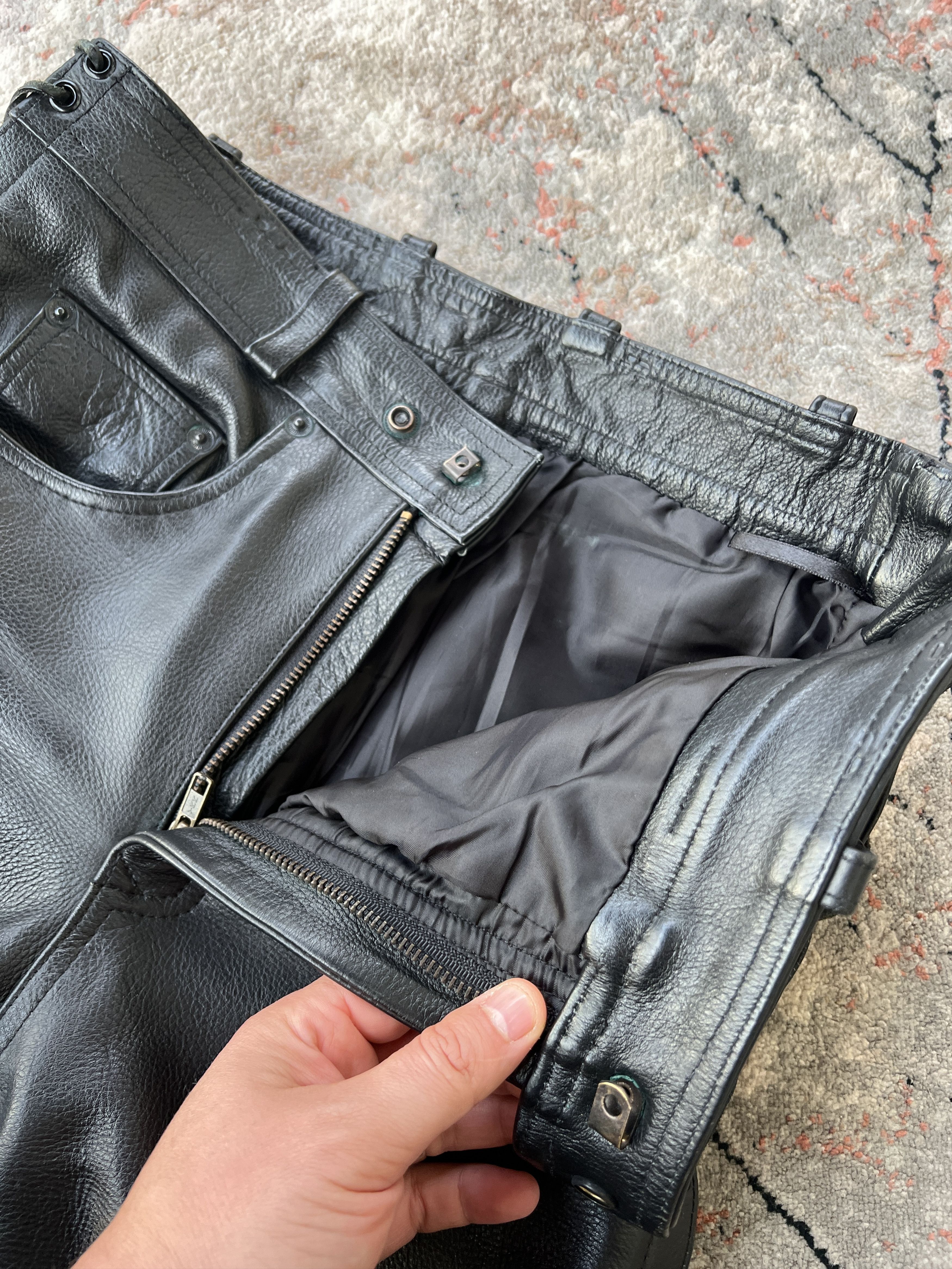Leather MDM Leather Pants Size US 32 / EU 48 - 2 Thumbnail