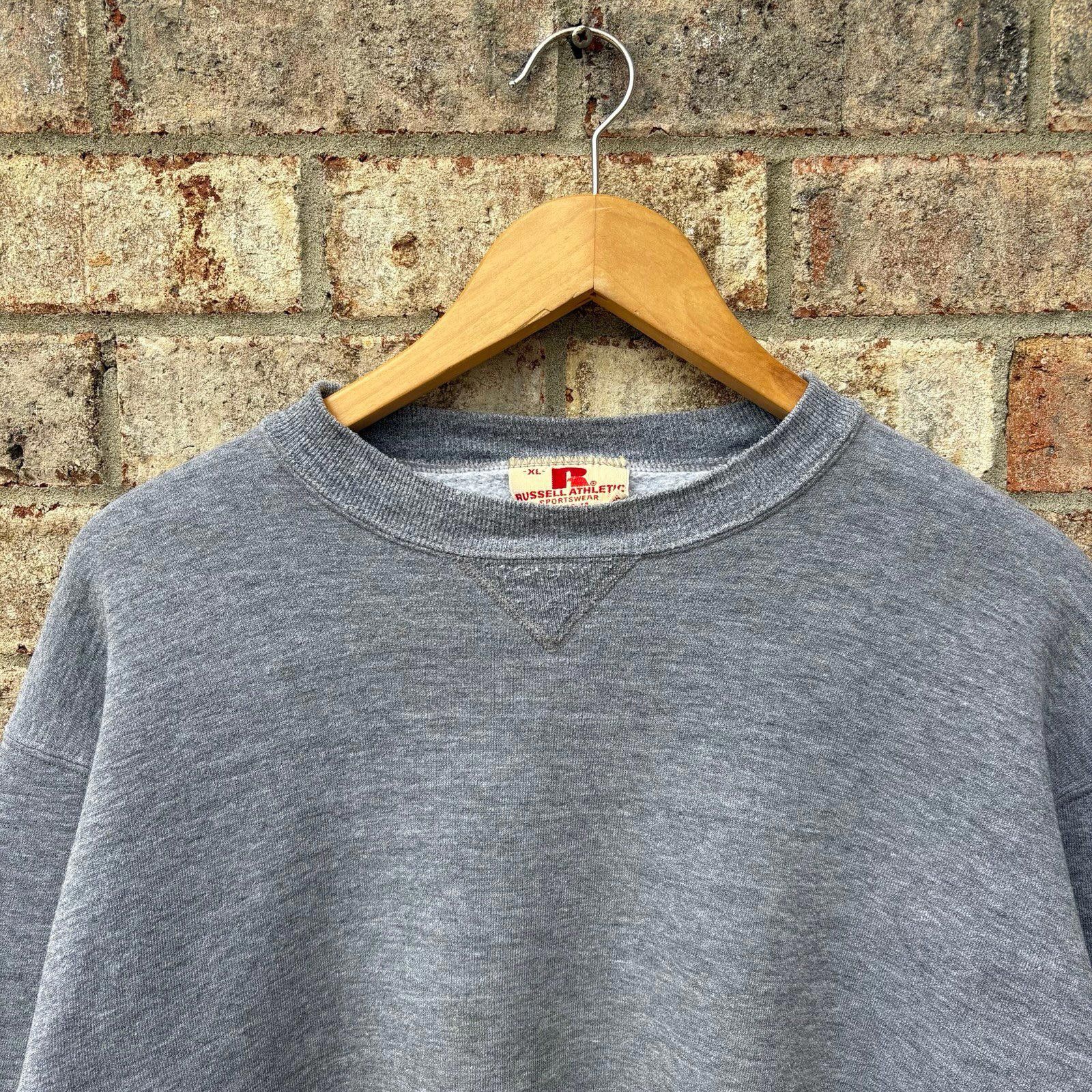 Russell Athletic Vintage 70s Russell Gray essential sweatshirt Size US XL / EU 56 / 4 - 4 Thumbnail