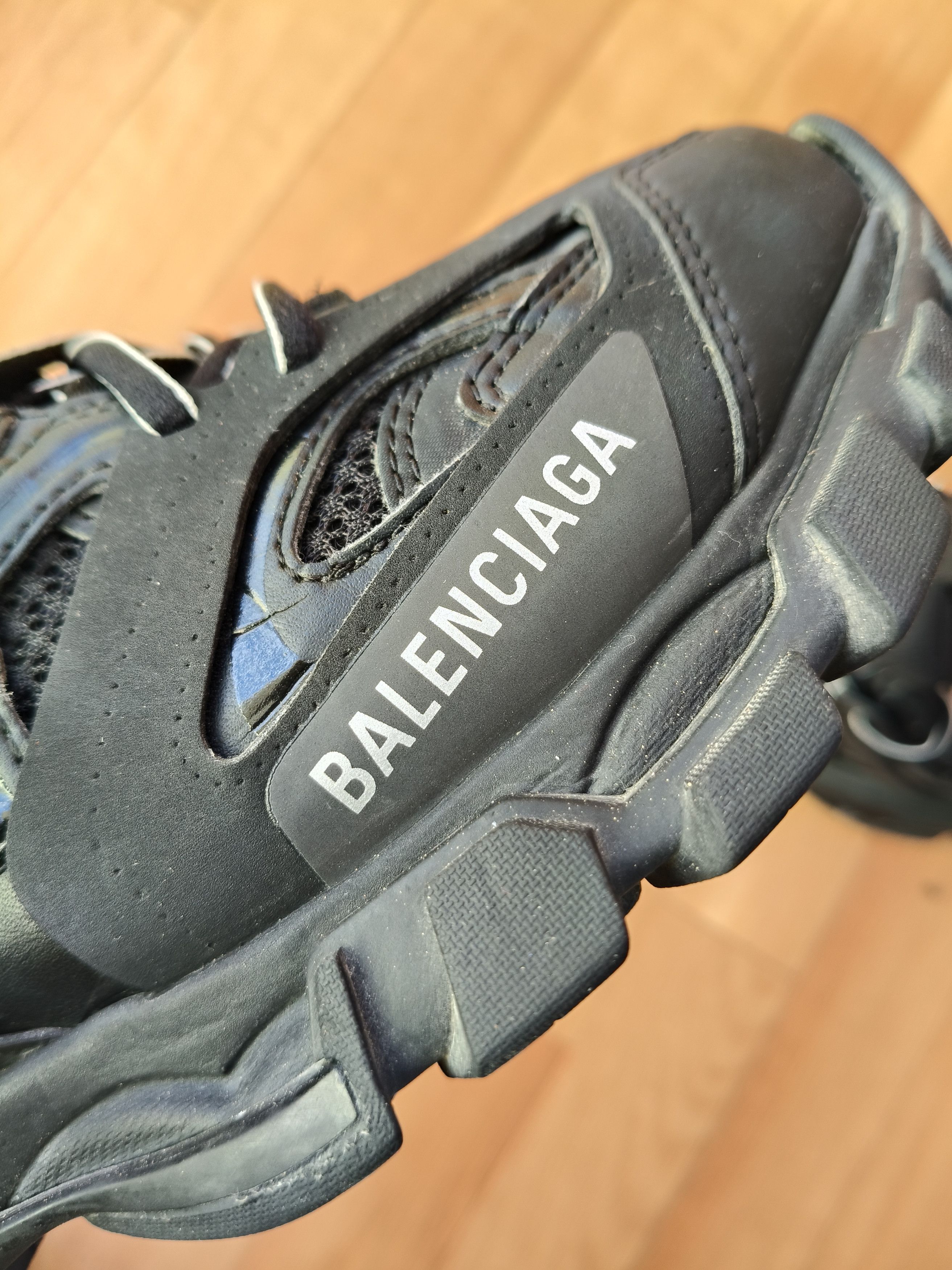 Balenciaga Balenciaga all black track sneakers Size US 6 / EU 39 - 10 Thumbnail