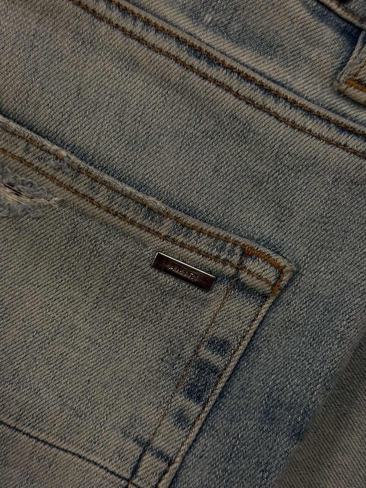 Amiri Amiri MX1 Jeans Black Patch Blue Pants Size 33 CLEAN 🧼 Size US 33 - 11 Thumbnail