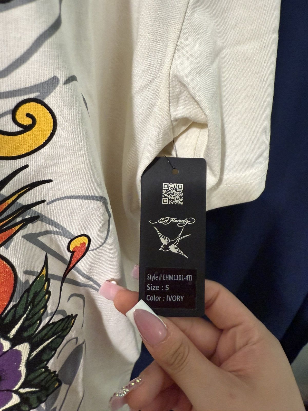 Ed Hardy ED HARDY PIERCED EAGLE TEE NWT TEE SIZE SMALL Size US S / EU 44-46 / 1 - 2 Thumbnail