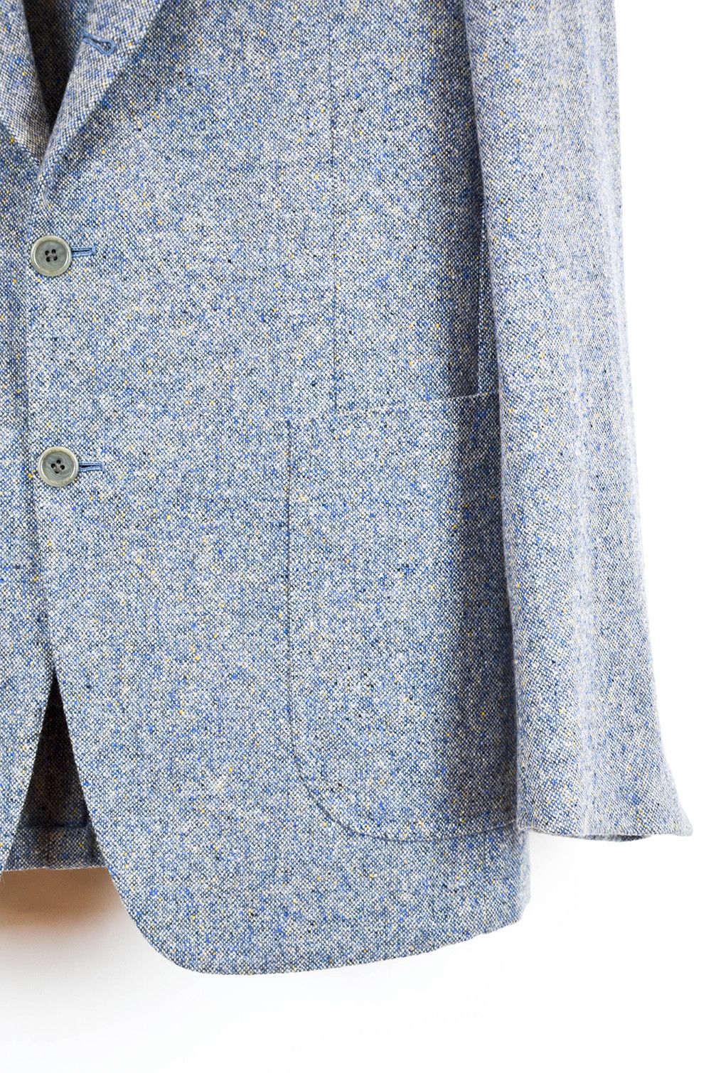 Luigi Borrelli Luigi Borrelli Napoli Blazer – Blue Tweed Wool – Size 52 Size 52R - 4 Thumbnail