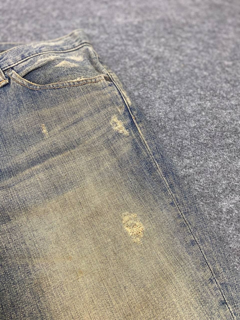 Japanese Brand blue way japan bootcut distressed denim nice rusty design Size US 34 / EU 50 - 13 Thumbnail