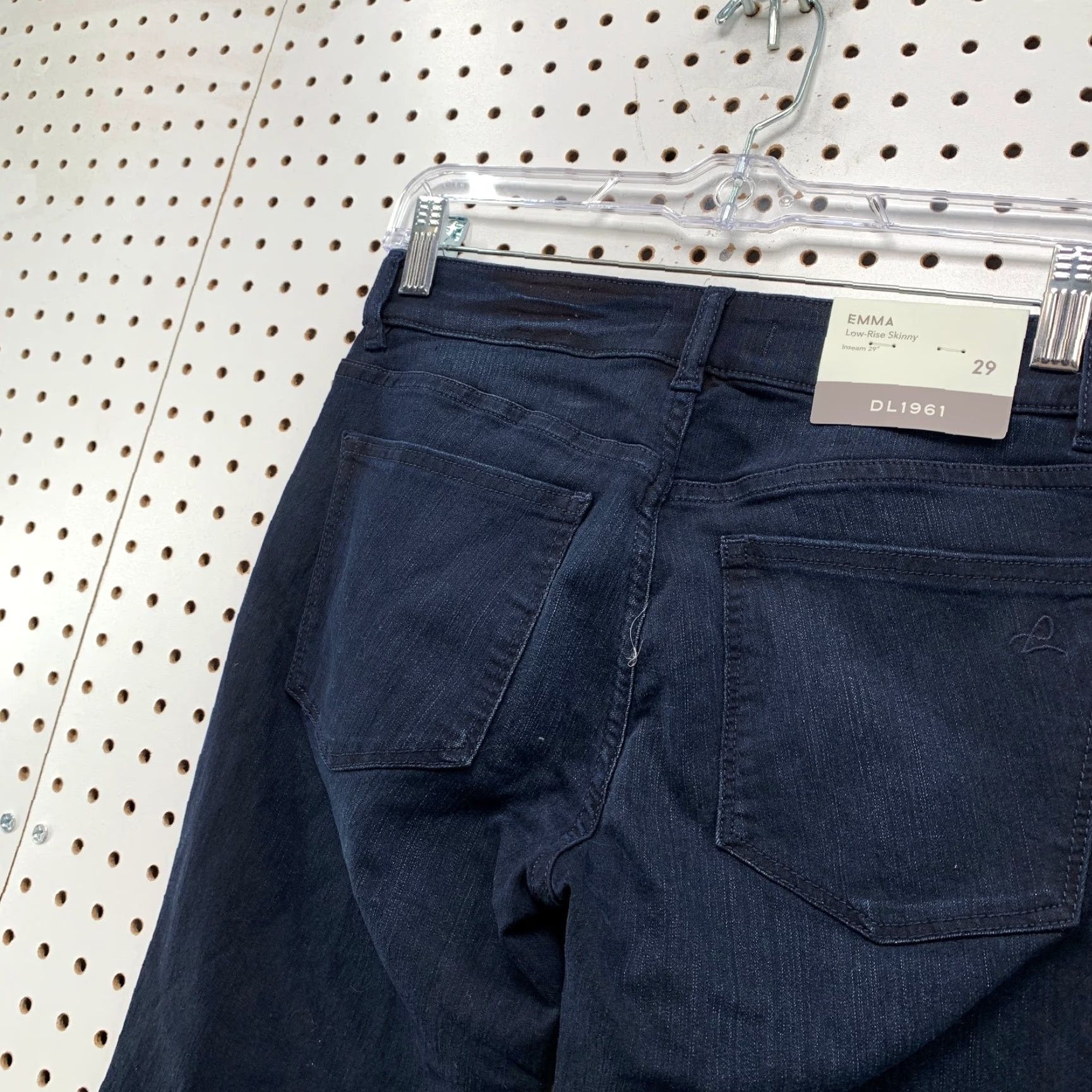 DL1961 DL1961 EMMA Skinny Dark Blue Denim Jeans Womens Regular Size 29x28 Size 29" - 7 Thumbnail