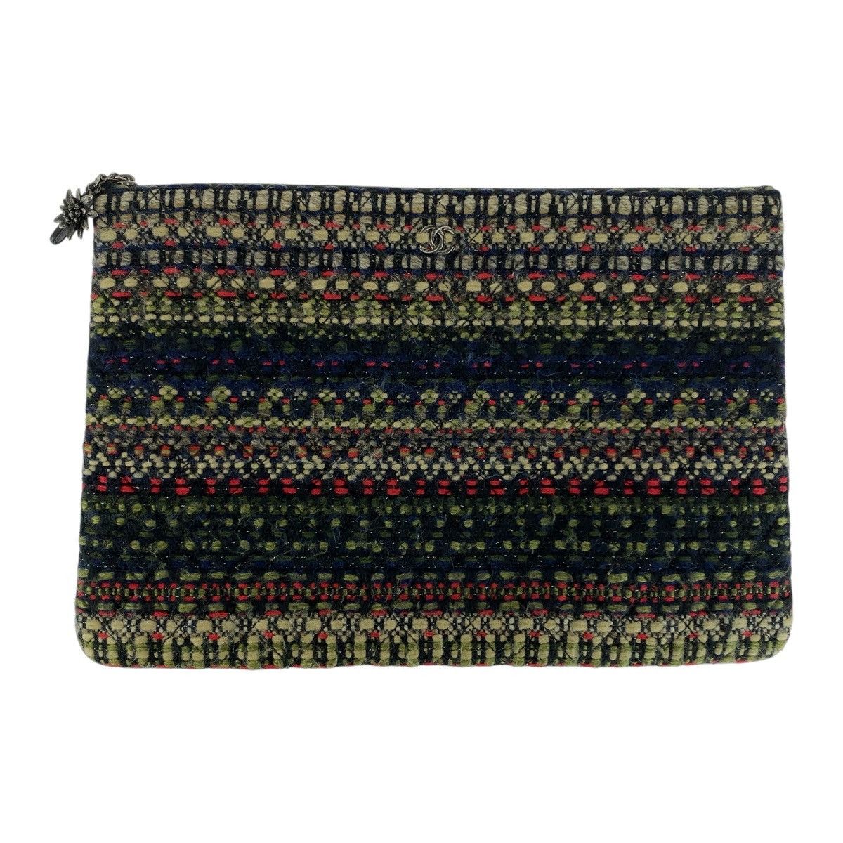 Chanel Chanel Chanel Tweed Clutch Bag Textile Clutch Bag DUTY FREE for USA Size ONE SIZE - 1 Thumbnail
