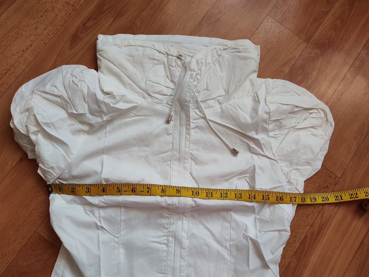 Other White Parachute Mini Dress Hooded Avant Garde Sz M NEW Size M / US 6-8 / IT 42-44 - 8 Thumbnail