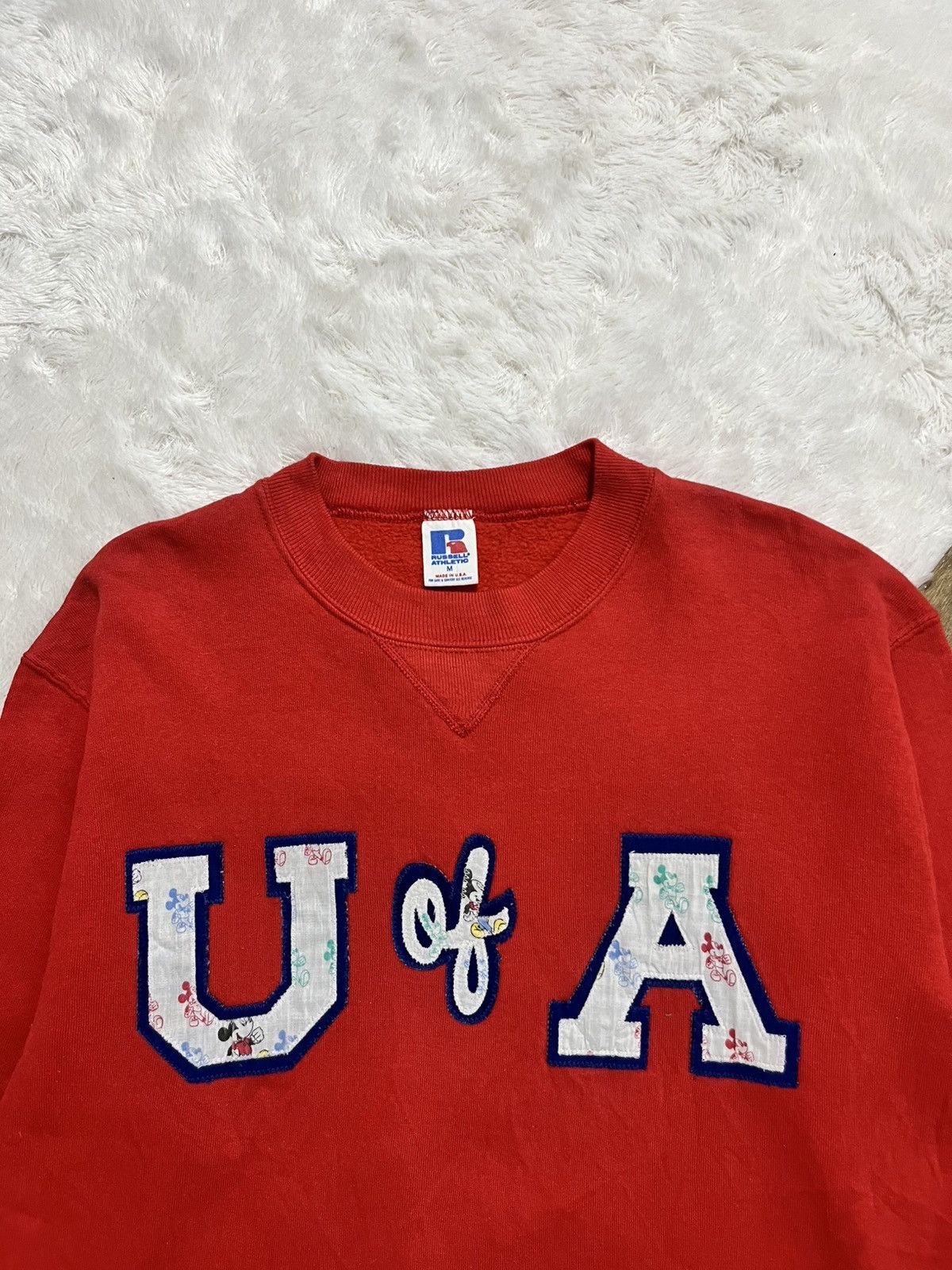Other Vintage Russell Athletic USA Sweatshirt Mickey Mouse U of A Size US M / EU 48-50 / 2 - 2 Thumbnail