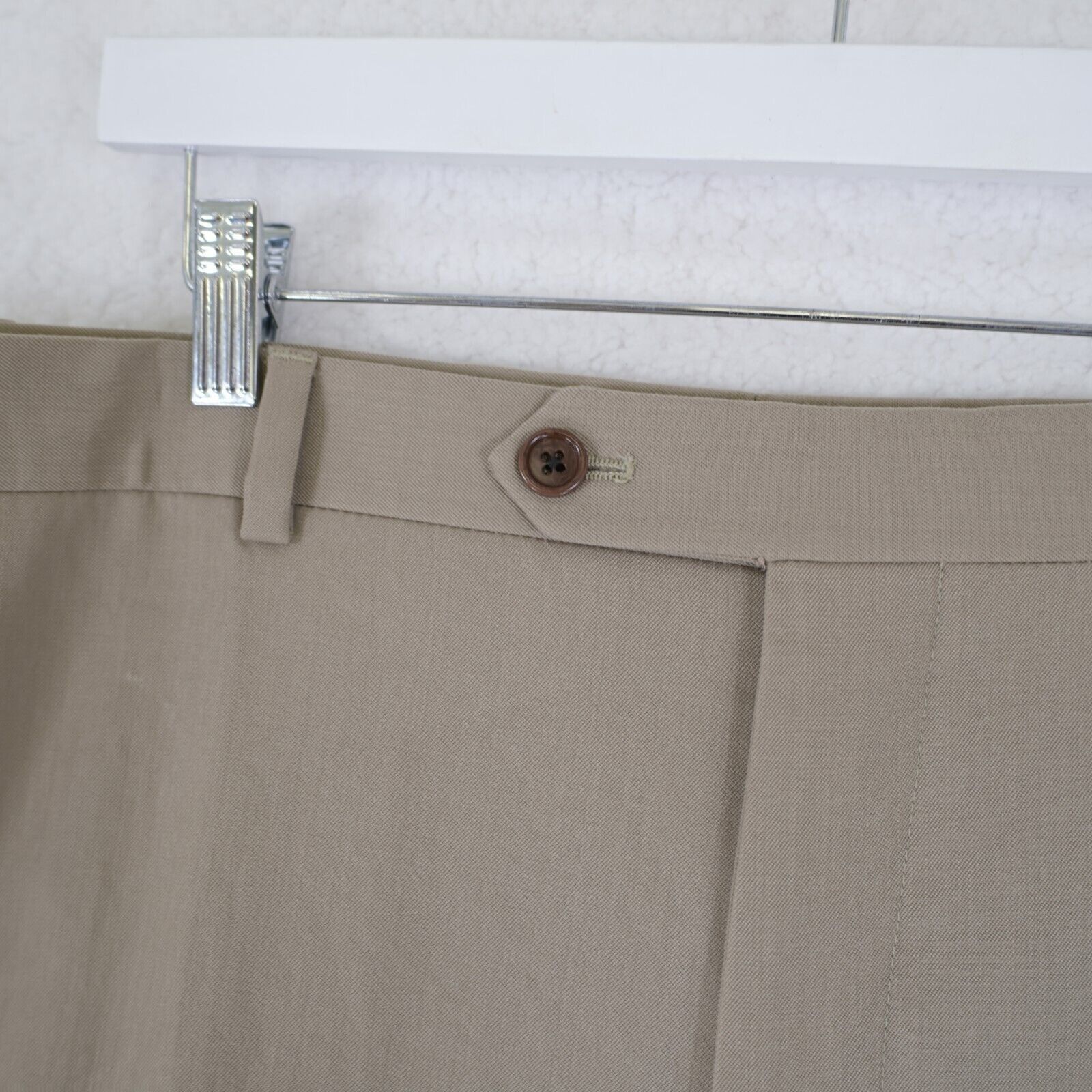 Brooks Brothers Brooks Brothers Madison Fit Tan Wool 42/32 Dress Pants High Size 42R - 3 Thumbnail