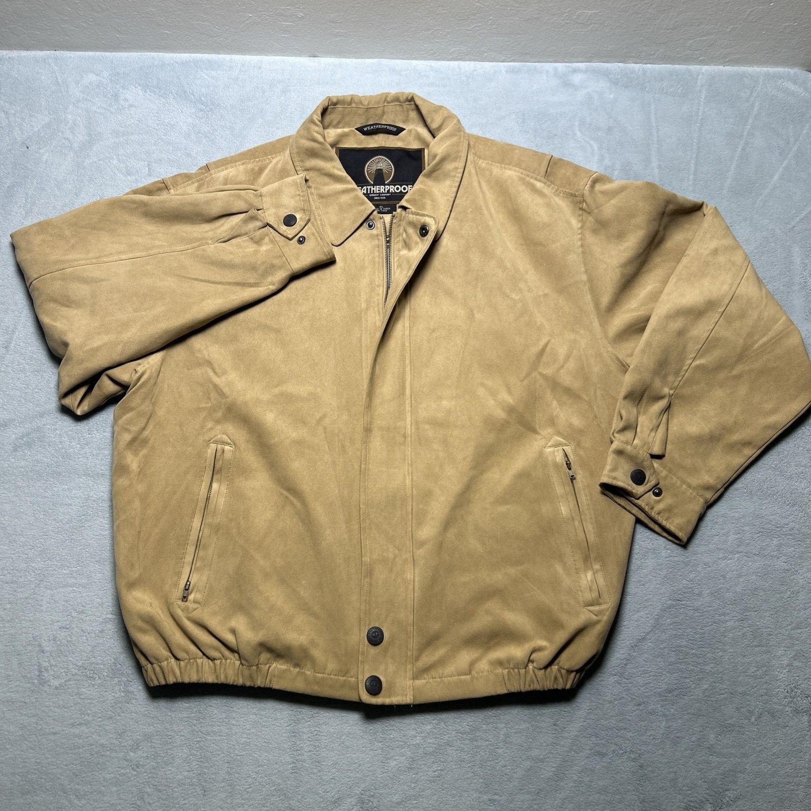 Weatherproof Suede Bomber Chore Barn Jacket Mens XL Lined Workwear Coat Size US XL / EU 56 / 4 - 10 Thumbnail