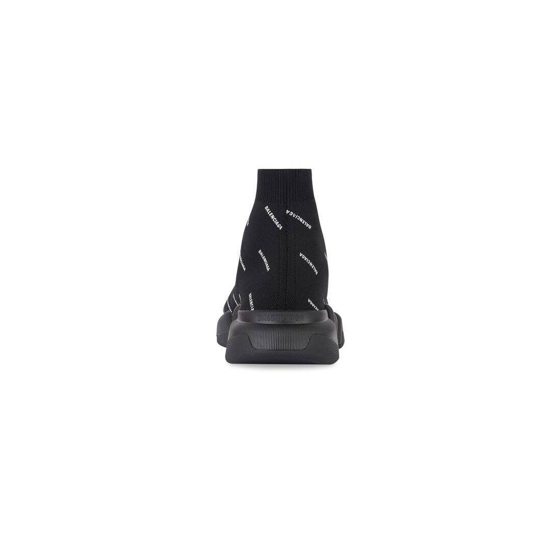 Balenciaga o1in1g0924 Speed 2.0 Recycled Knit Sneaker in Black/White Size US 11 / EU 44 - 3 Thumbnail