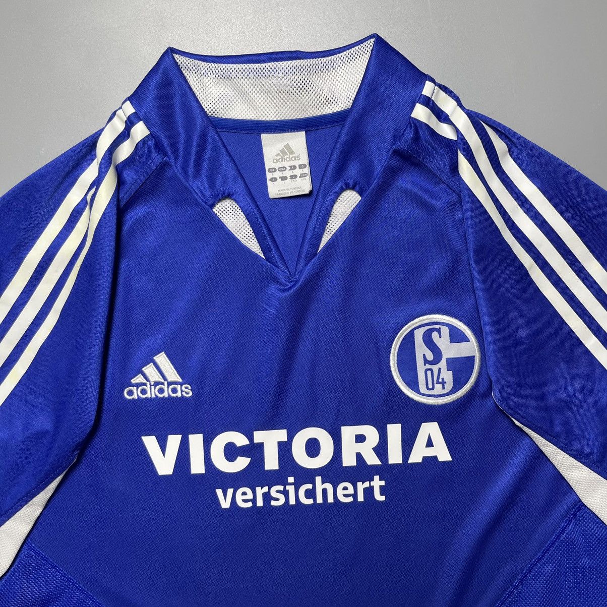 Adidas SCHALKE 04 ADIDAS 2004/2005 FOOTBALL HOME JERSEY #14 ASAMOAH Size US L / EU 52-54 / 3 - 4 Thumbnail