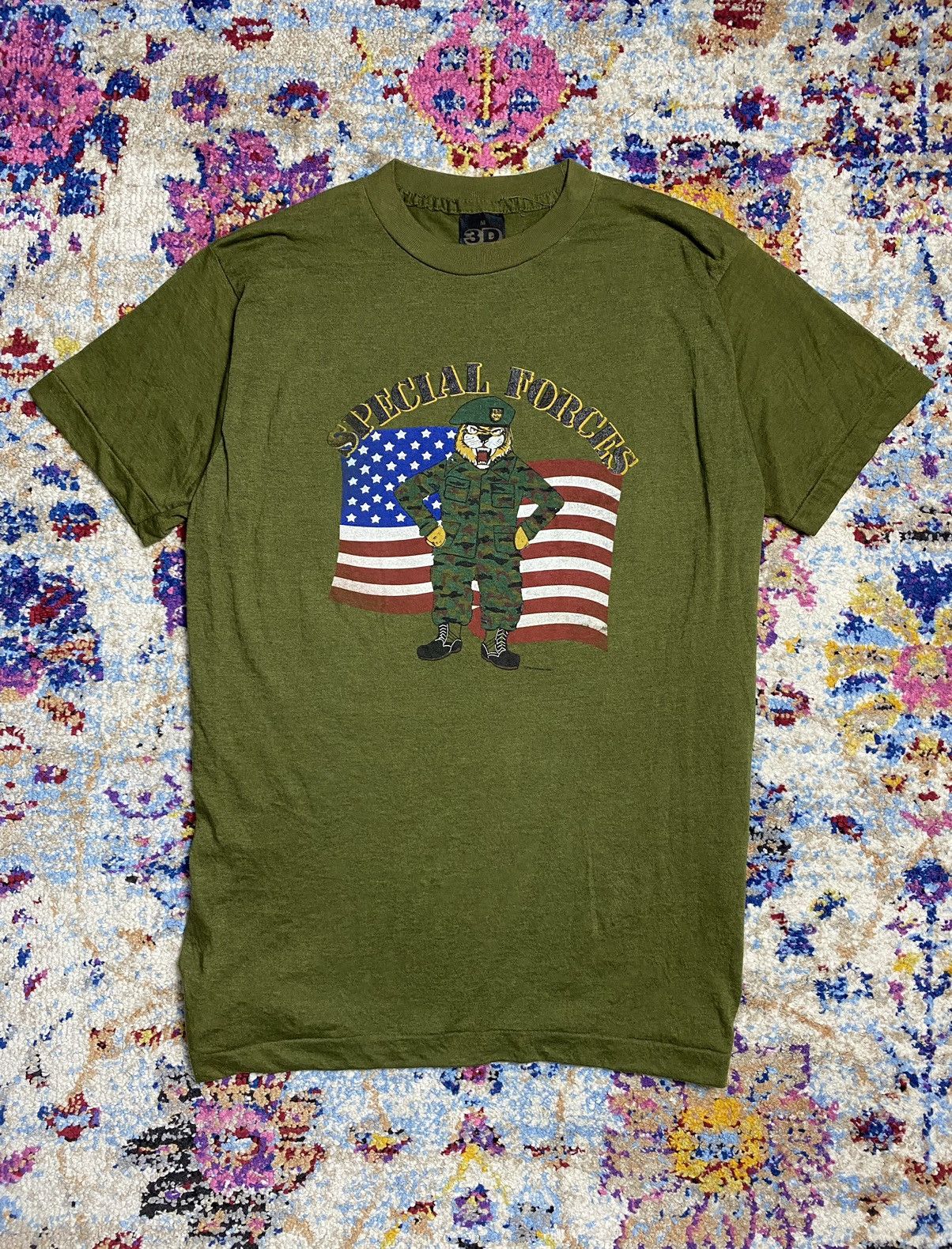 Other × Vintage Vintage United States Army corps Tiger Special Force T Shirt Size US M / EU 48-50 / 2 - 1 Thumbnail