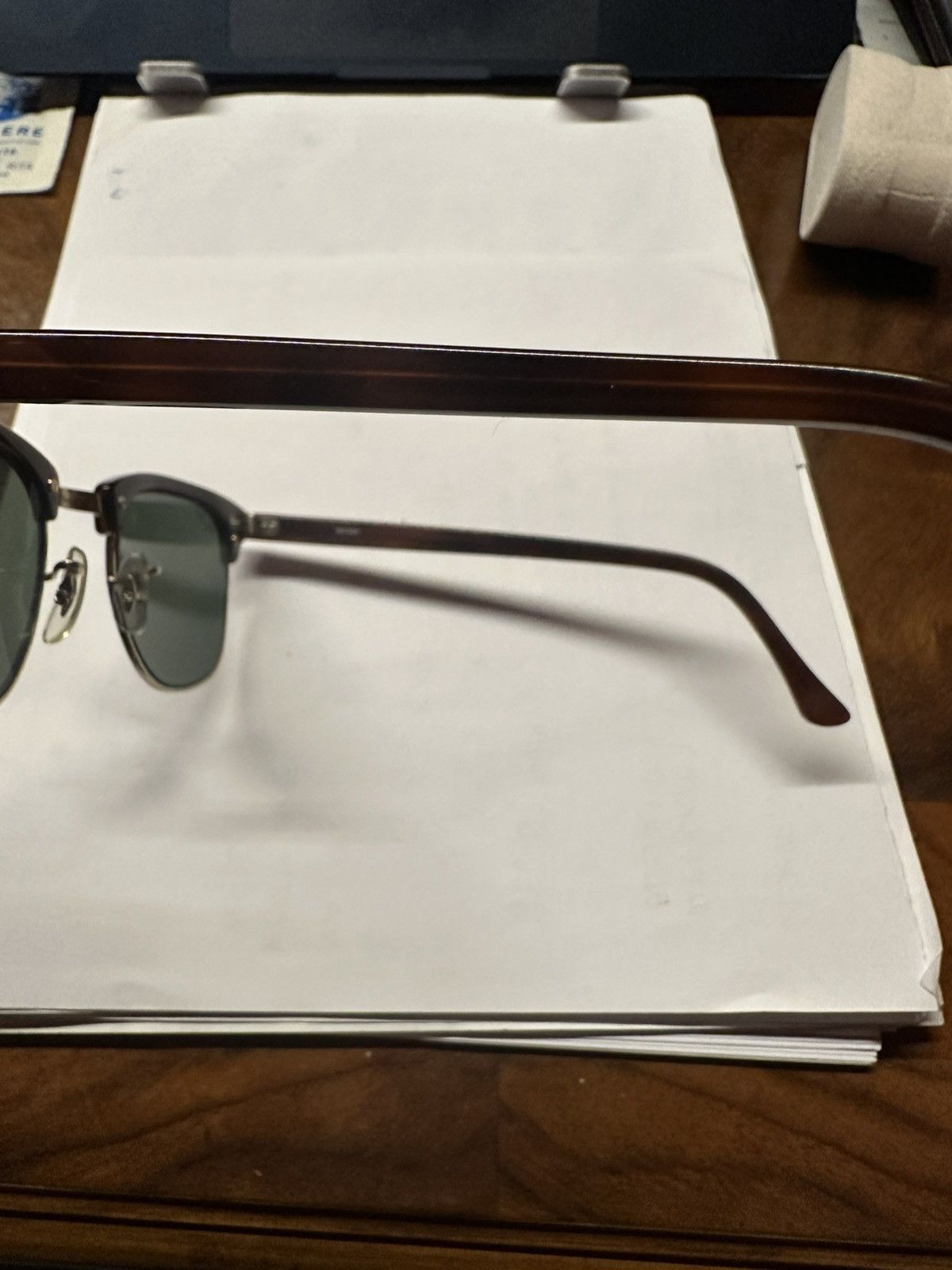 RayBan Vintage Ray-Ban Clubmaster B&L USA Tortoise - Original Case Size ONE SIZE - 6 Thumbnail