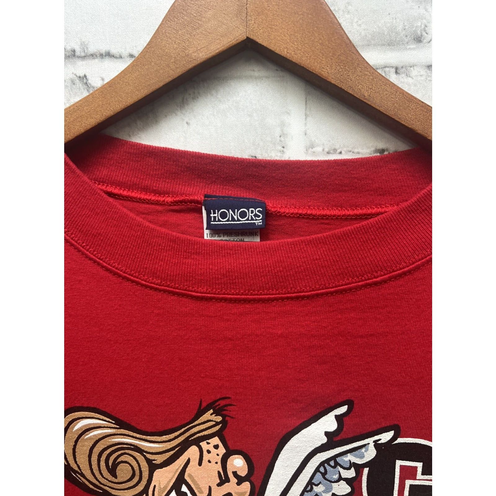 Vintage VINTAGE Honors T-Shirt Red Cupid Valentine’s Day USA Men XL Adult Red USA Theme Mens Shirt XL Size US XL / EU 56 / 4 - 3 Thumbnail