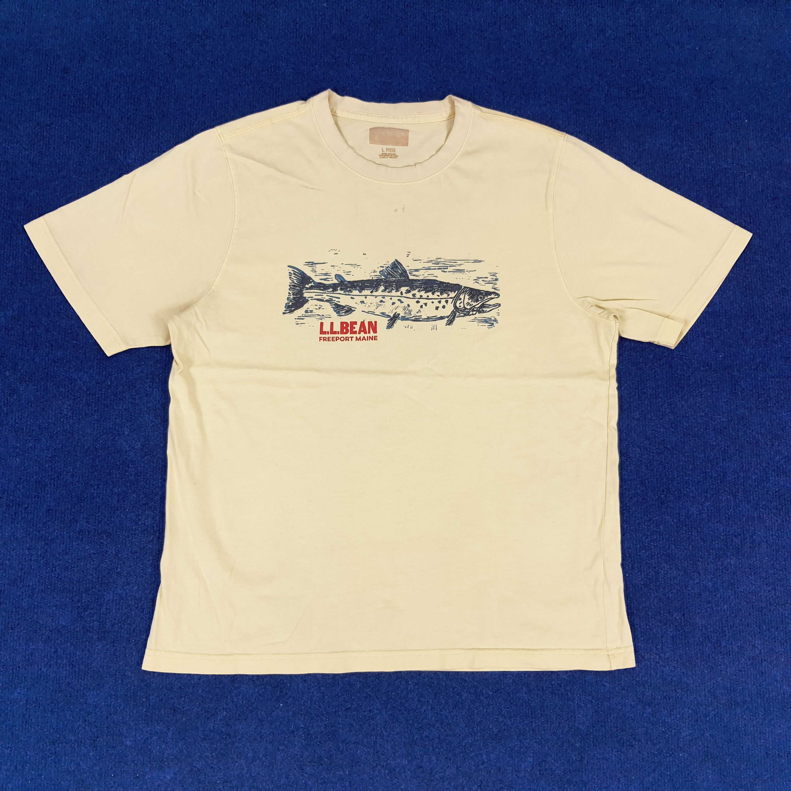 Vintage Bean Freeport Maine Fishing T-shirt