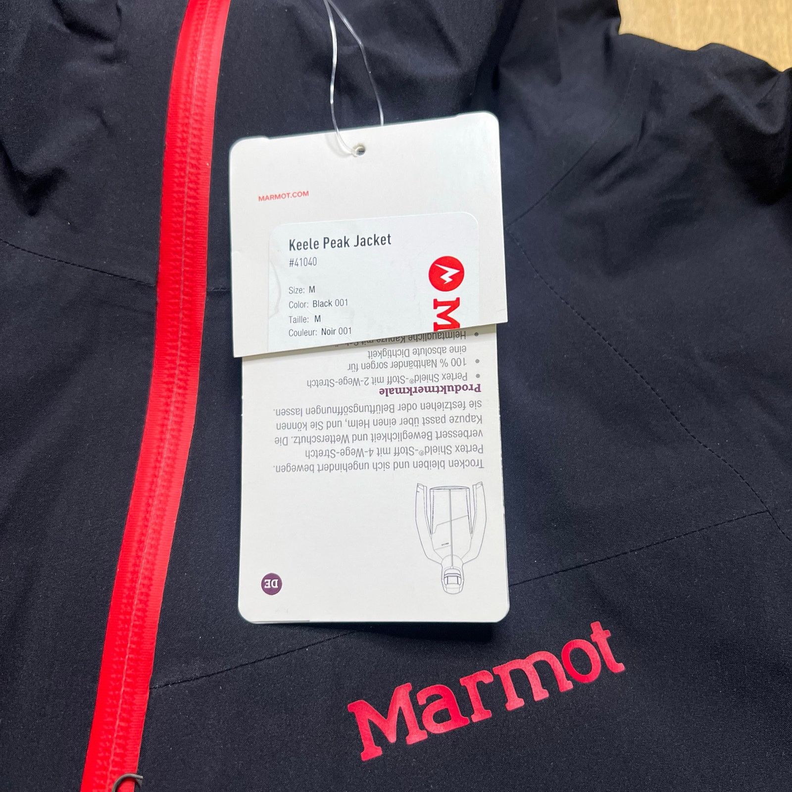 Marmot NWT Marmot Keele Peak Jacket Men's Black Sz Medium 41040 Size US M / EU 48-50 / 2 - 9 Thumbnail