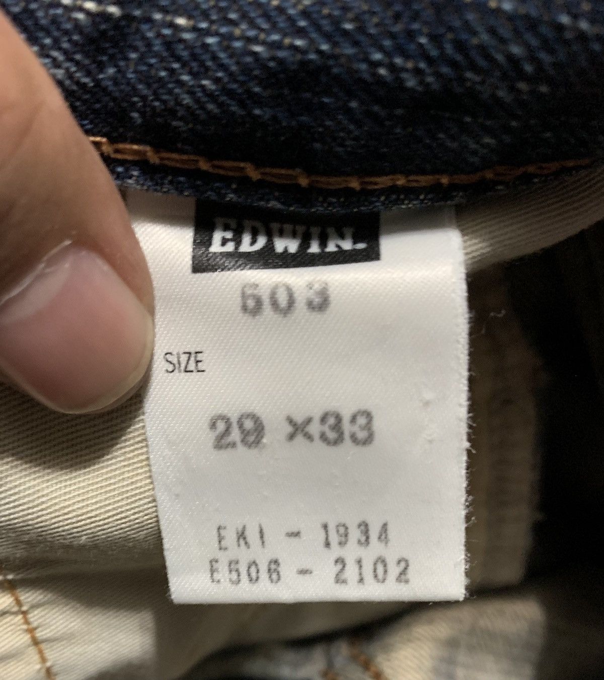 Edwin Vintage Edwin 503 Tapered Straight Jeans Size US 31 - 9 Thumbnail