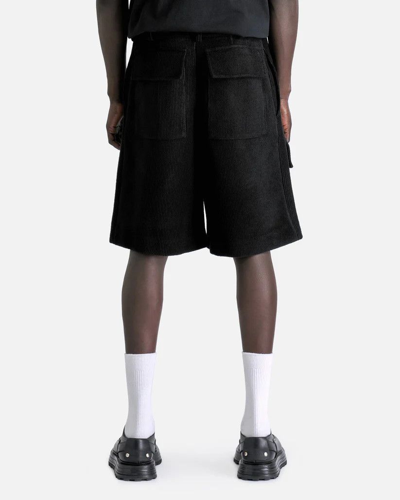Jil Sander o1s1v1r1oon0925 Corduroy Belted Shorts in Black Size US 30 / EU 46 - 3 Thumbnail