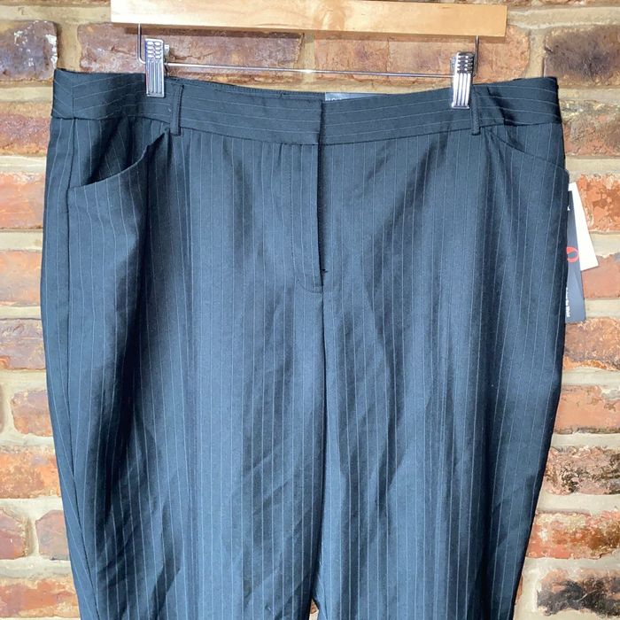 Other NWT Style & Co Black Pin Stripe Lola Trouser Dress Pants 16