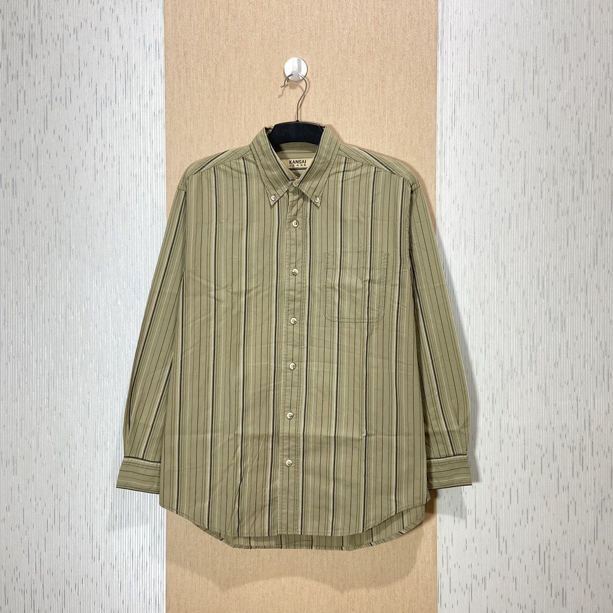 Japanese Brand Kansai Yamamoto Striped Shirt Size US M / EU 48-50 / 2 - 1 Thumbnail