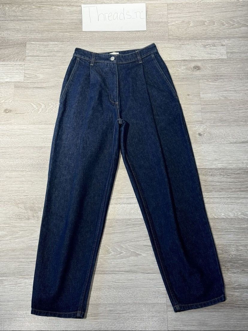 MAGDA BUTRYM Toteness pleated high-rise tapered jeans