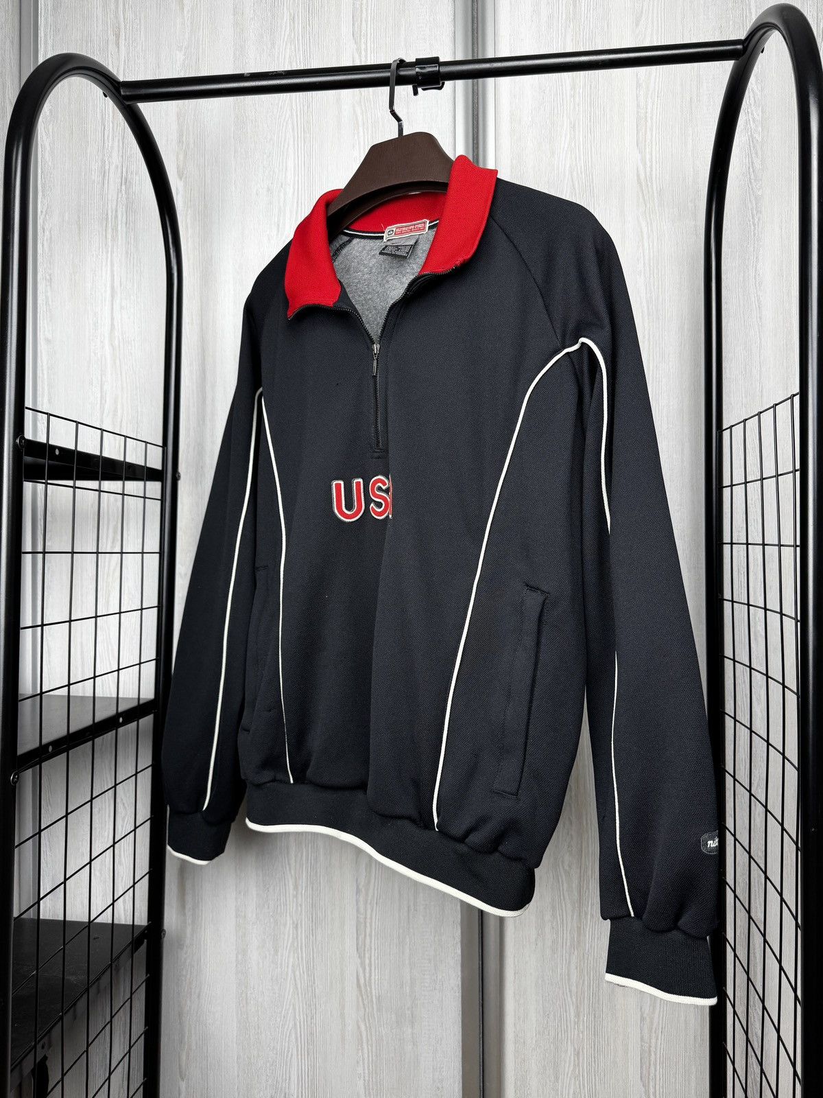 Nike Nike USA vintage y2k black half zip sweatshirt rare size L Size US L / EU 52-54 / 3 - 4 Thumbnail