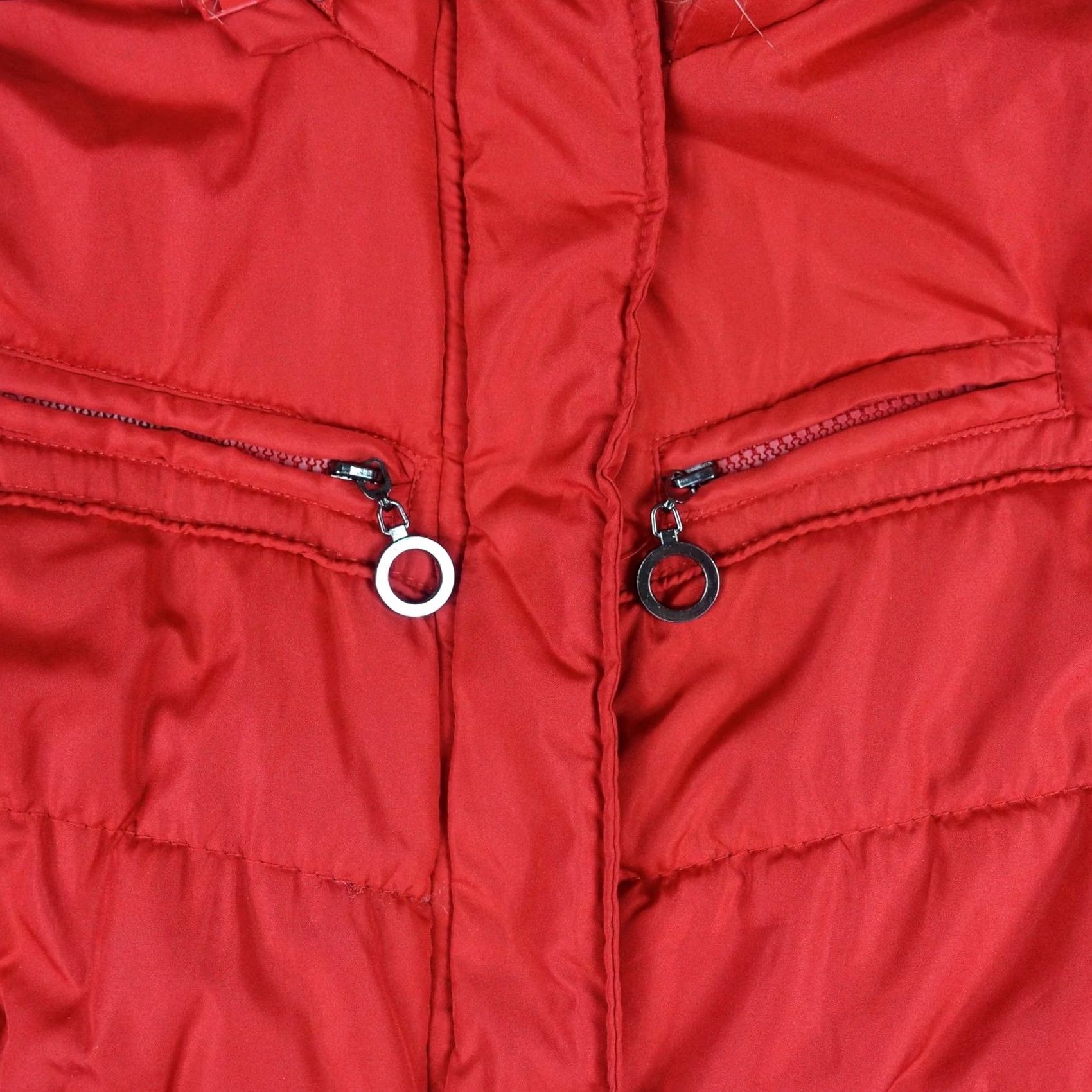 Vintage VINTAGE Dollhouse Coat Womens XS Red Faux Fur Hooded Quilted Puffer Jacket Y2K Size XS / US 0-2 / IT 36-38 - 4 Thumbnail