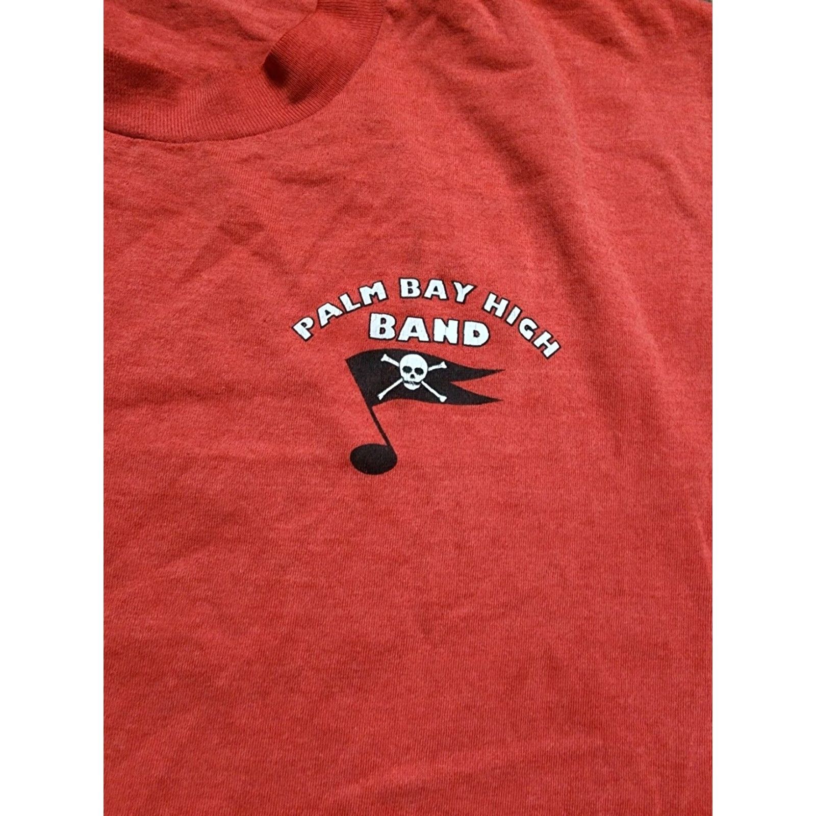 Fruit Of The Loom VTG Palm Bay Pirates Marching Band T Shirt Mens L Double Sided Single Stitch Size US L / EU 52-54 / 3 - 4 Thumbnail