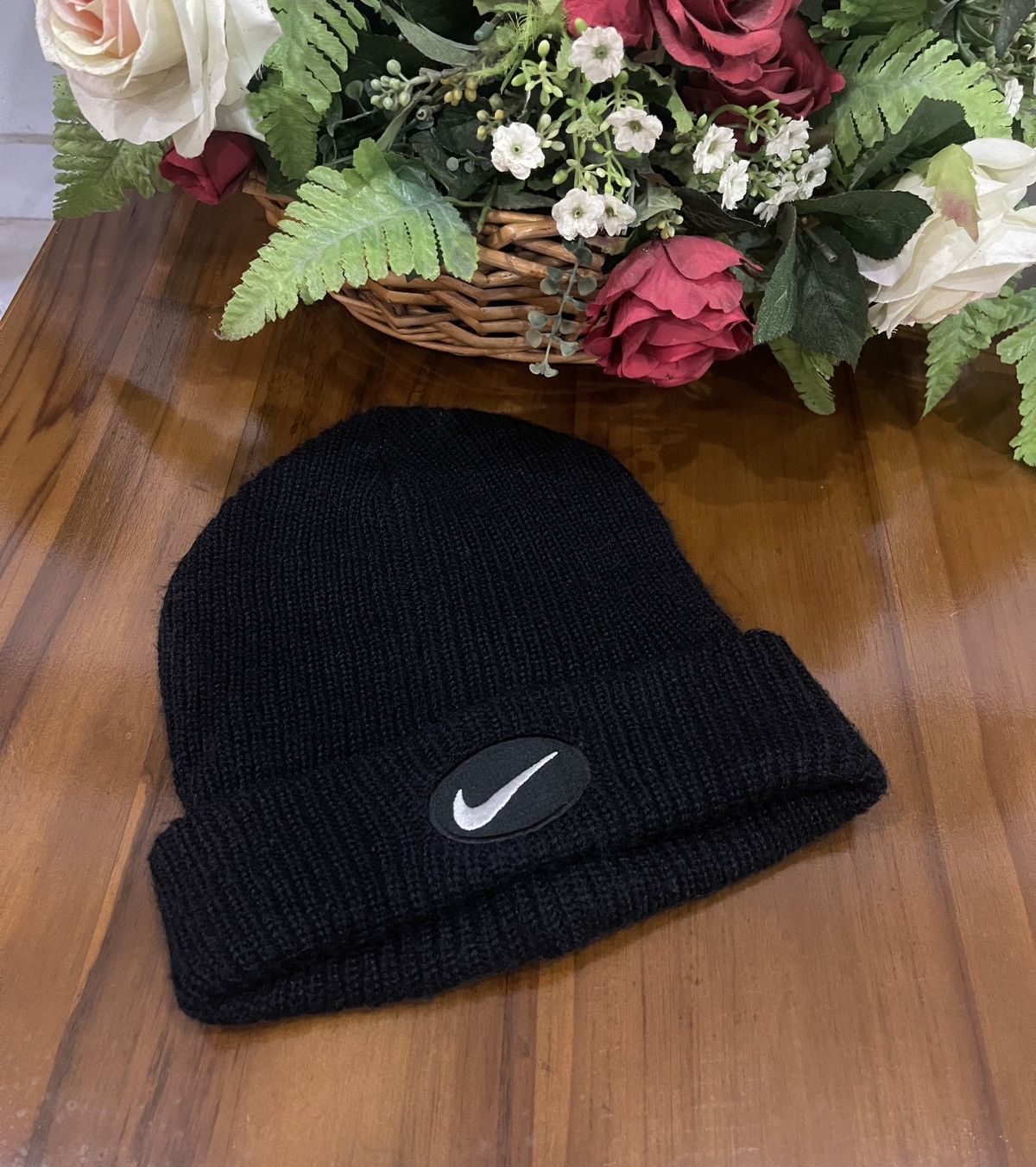 Nike 90s Nike Black Beanie Hats Size ONE SIZE - 1 Thumbnail