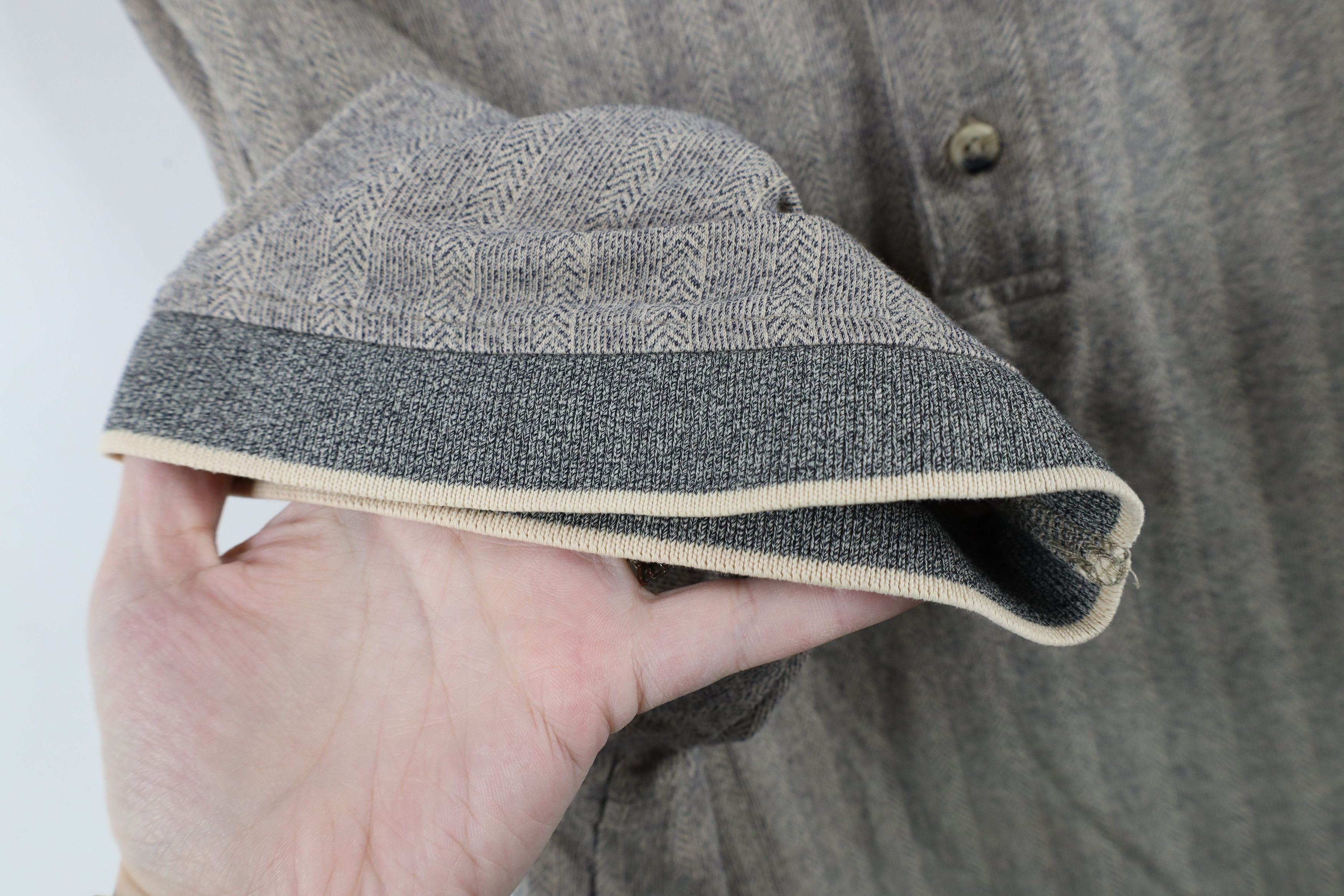 Vintage Vintage 90s Streetwear Herringbone Collared Polo Shirt Size US XL / EU 56 / 4 - 7 Thumbnail
